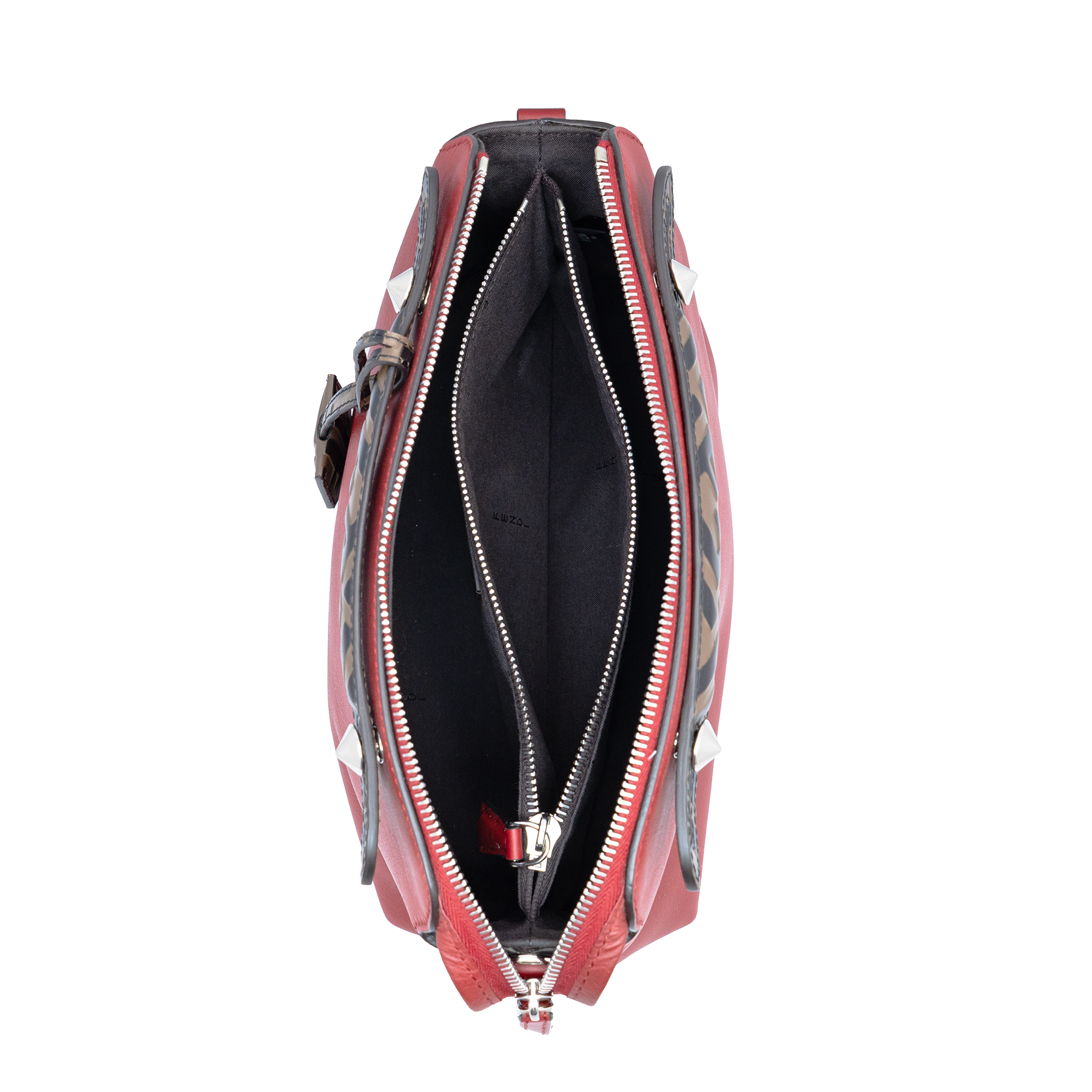 Fendi Medium By the Way Leather shoulder Bag in red