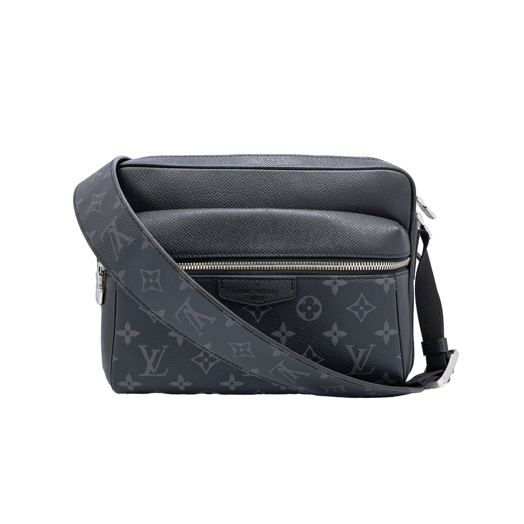 Louis Vuitton Black Monogram Eclipse Canvas and Taiga Leather Outdoor Messenger Bag My Store