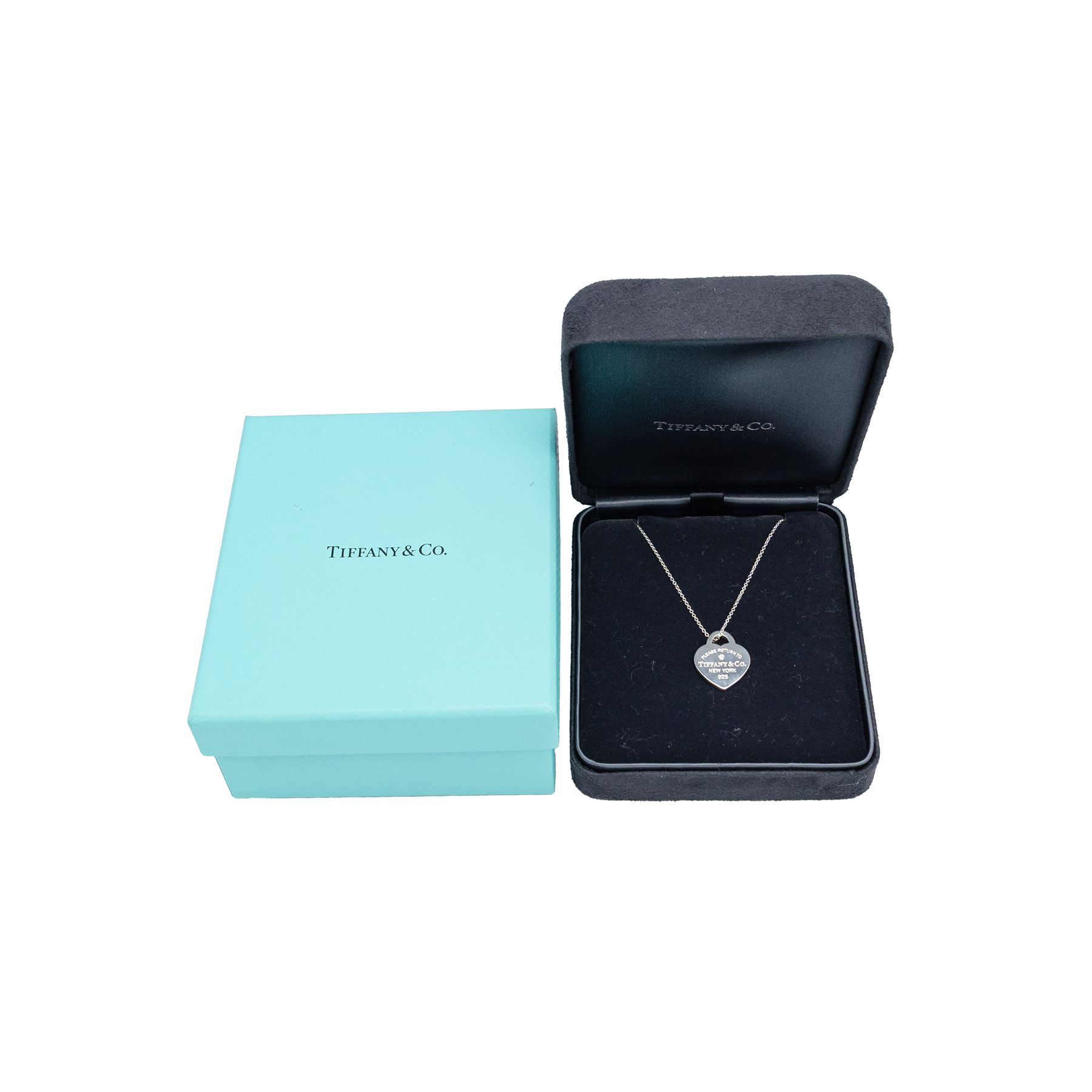 Tiffany & Co Heart Tag Pendant Necklace