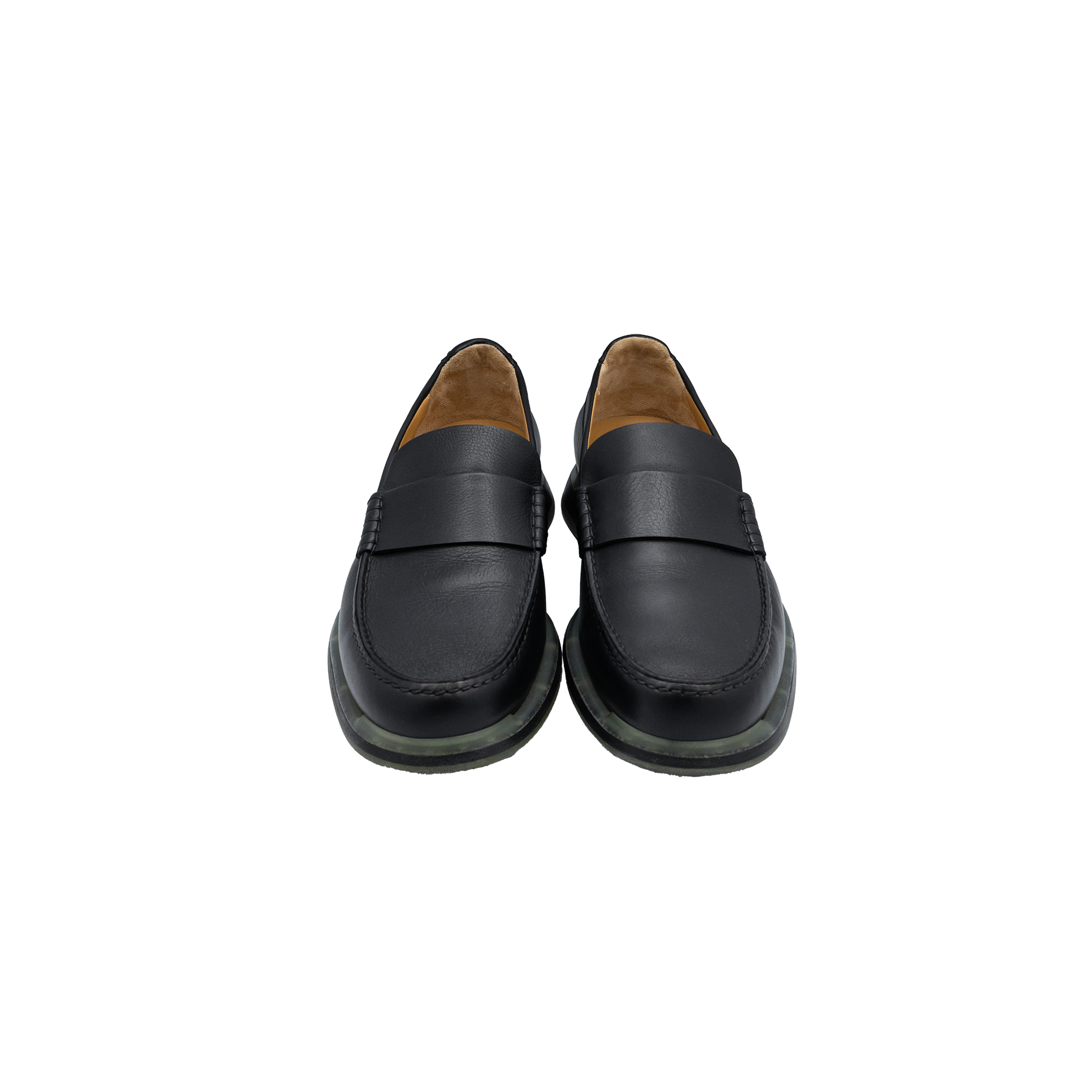 Hermes Black Leather Shoes for Men