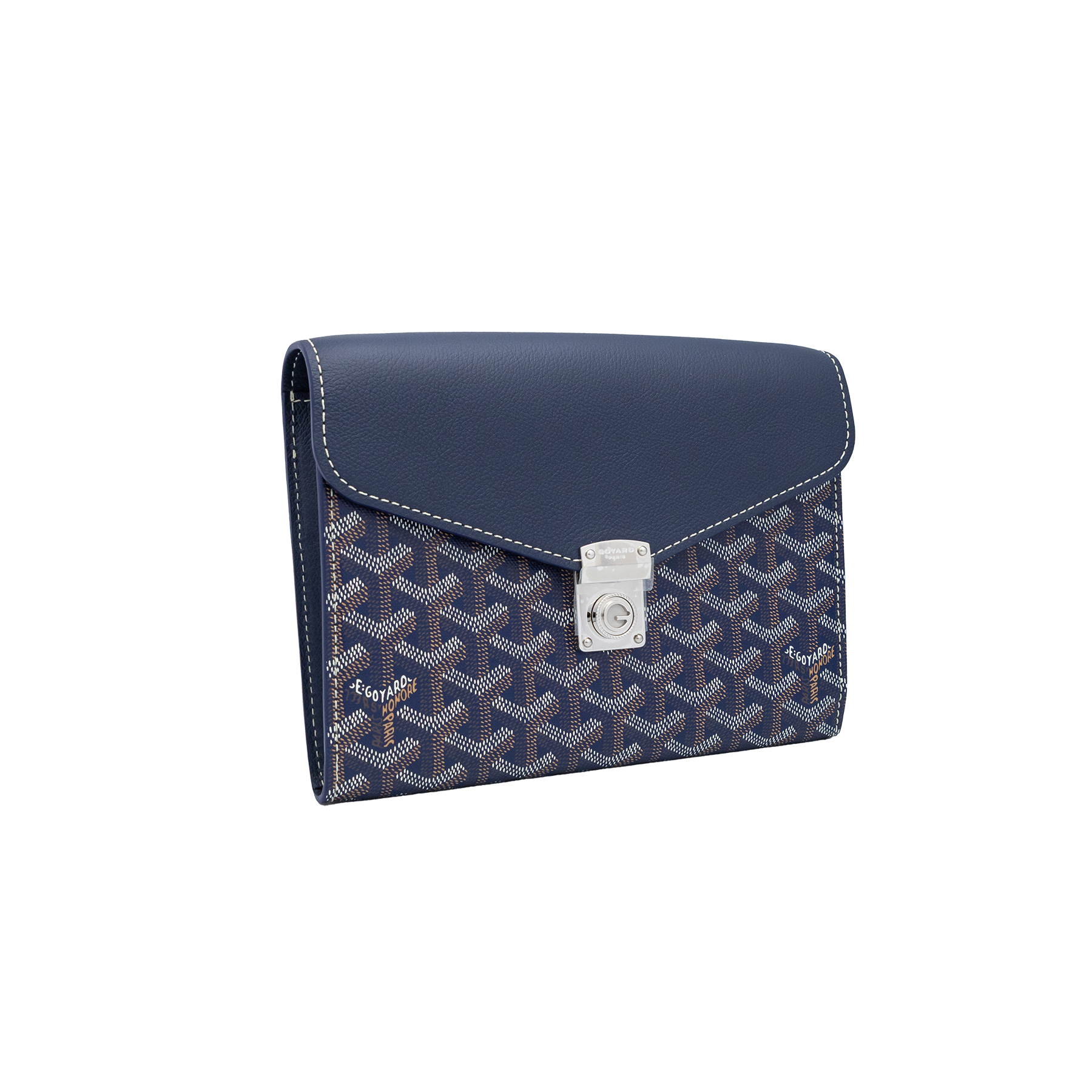 Goyard Pochette Chypre in Navy Blue - New UNWORN Full Set