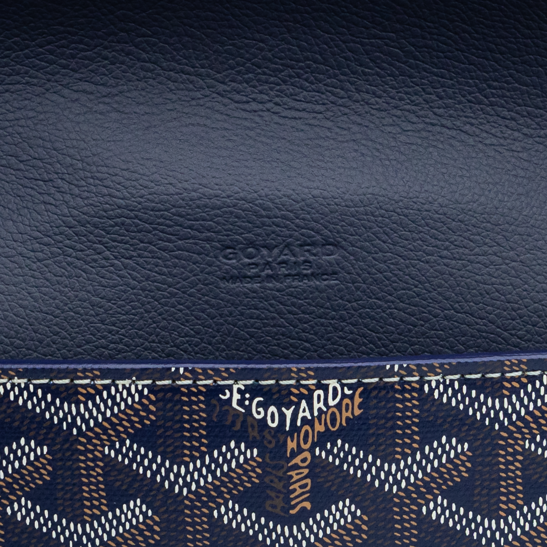 Goyard Pochette Chypre in Navy Blue - New UNWORN Full Set