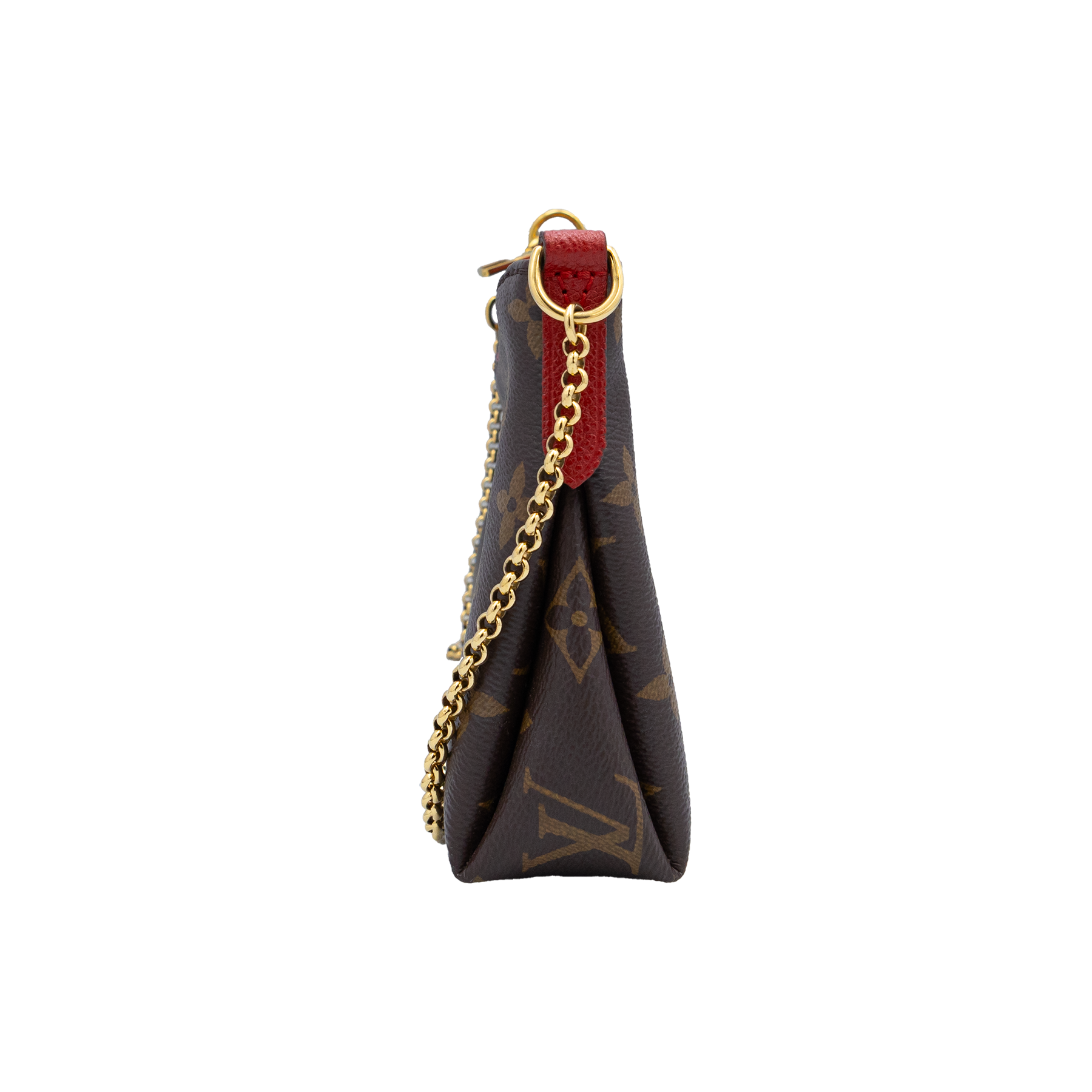 Louis Vuitton Pallas Cherry Monogram Canvas Chain Clutch