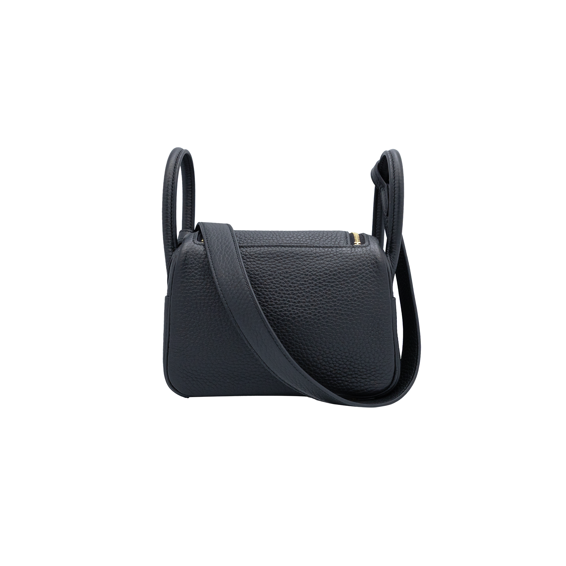 Hermes Lindy Mini II Taurillon Clemence 89 Noir - 2025 As New