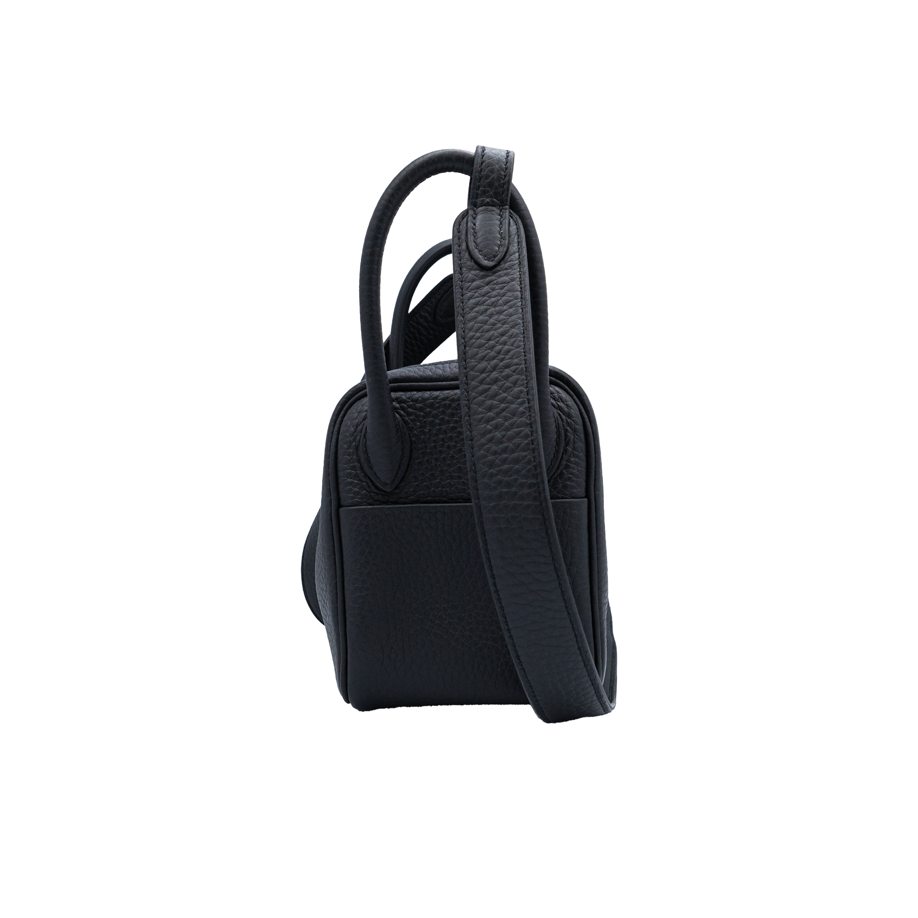 Hermes Lindy Mini II Taurillon Clemence 89 Noir - 2025 As New