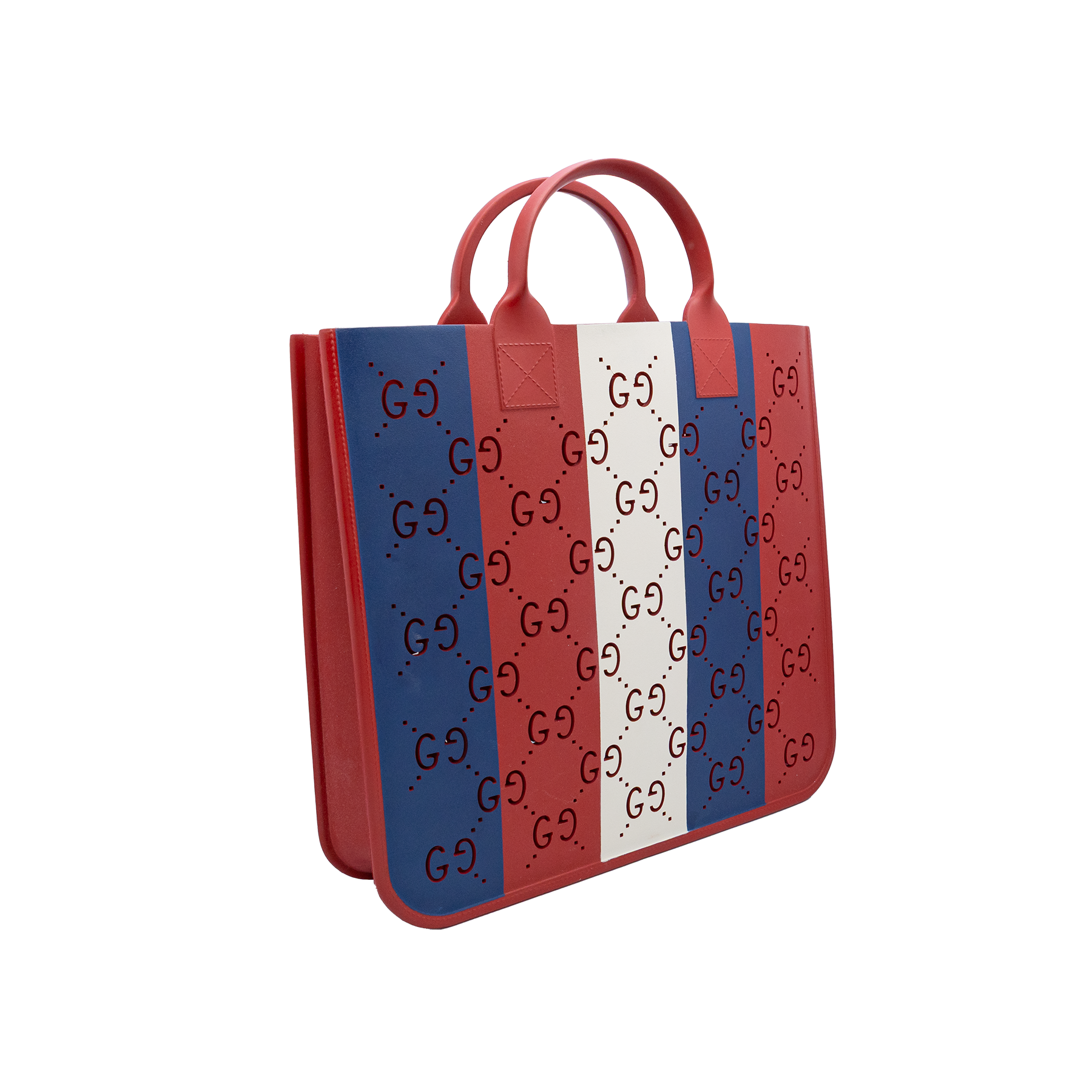 Gucci GG Striped Tote Bag