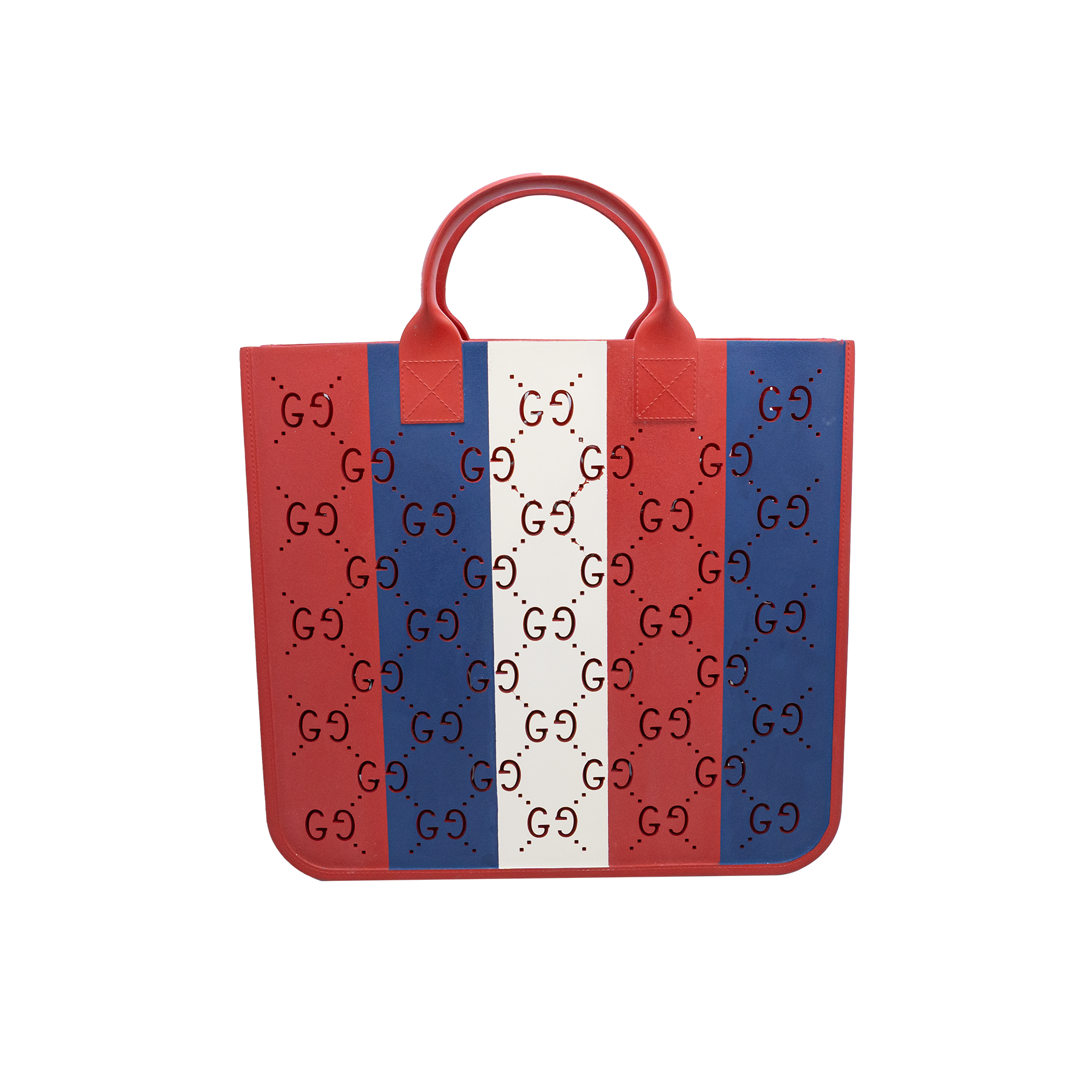 Gucci GG Striped Tote Bag