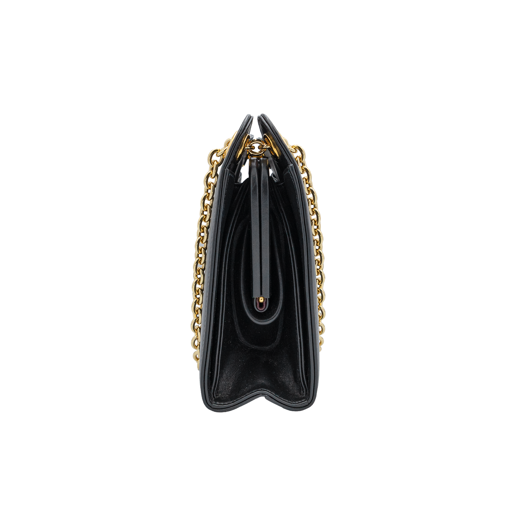 Gucci Zumi Chain Shoulder Bag - Black Leather