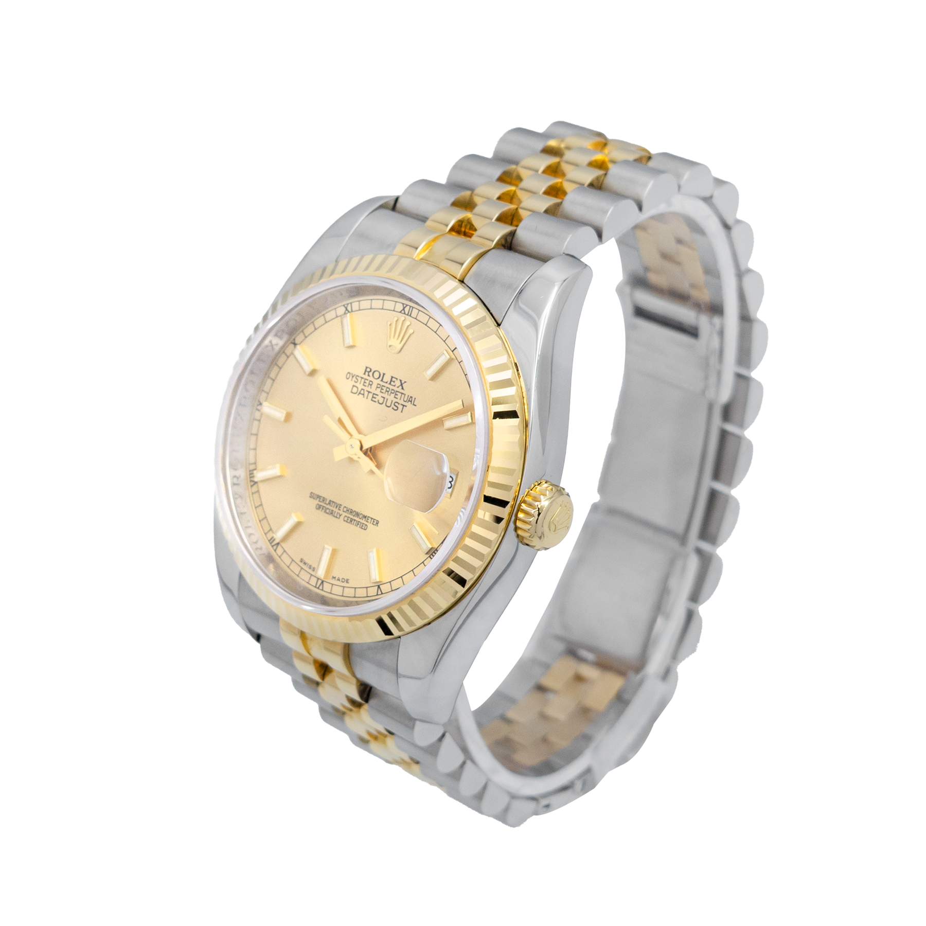 Rolex 116233 Datejust 36mm Steel & Yello Gold - Champagne Dial