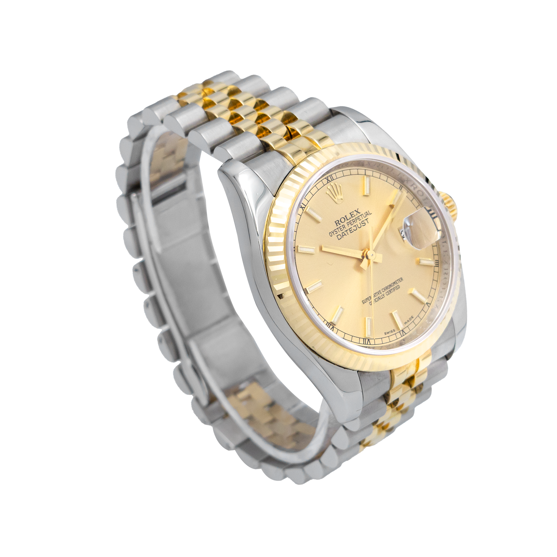 Rolex 116233 Datejust 36mm Steel & Yello Gold - Champagne Dial