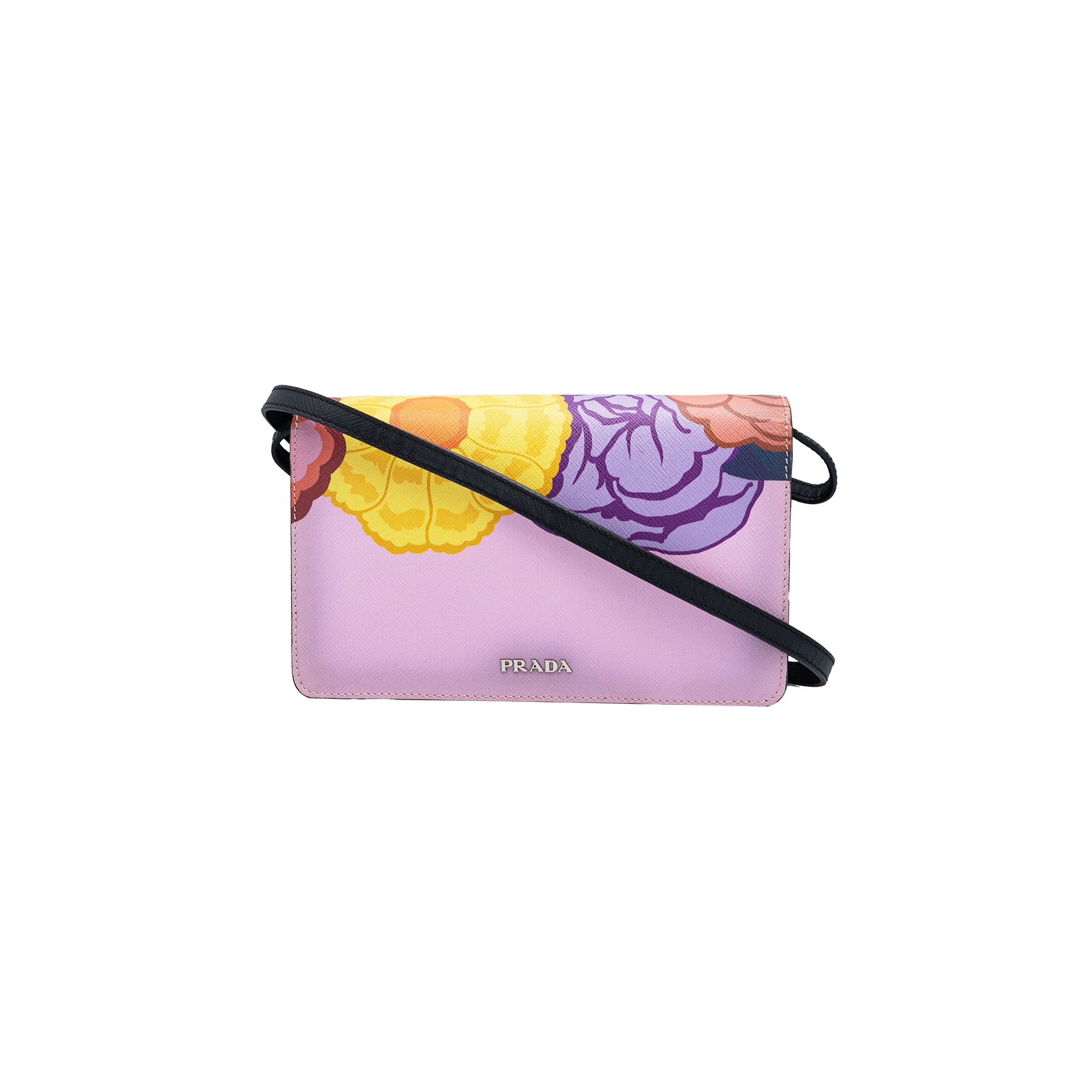 PRADA LIPS PRINT MULTICOLOR FLAP CROSSBODY 231