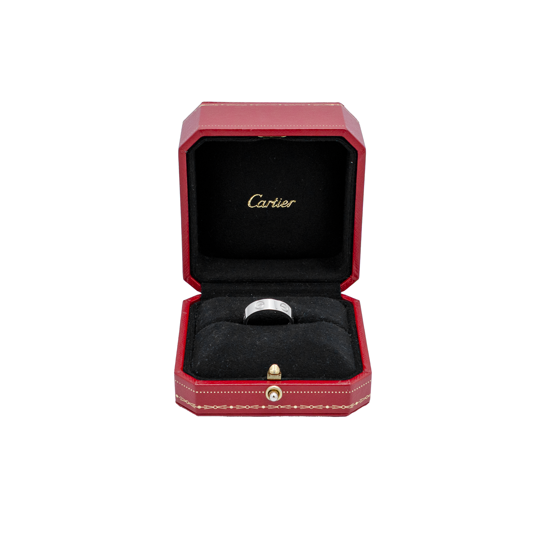 Cartier Thick Love Ring - White Gold