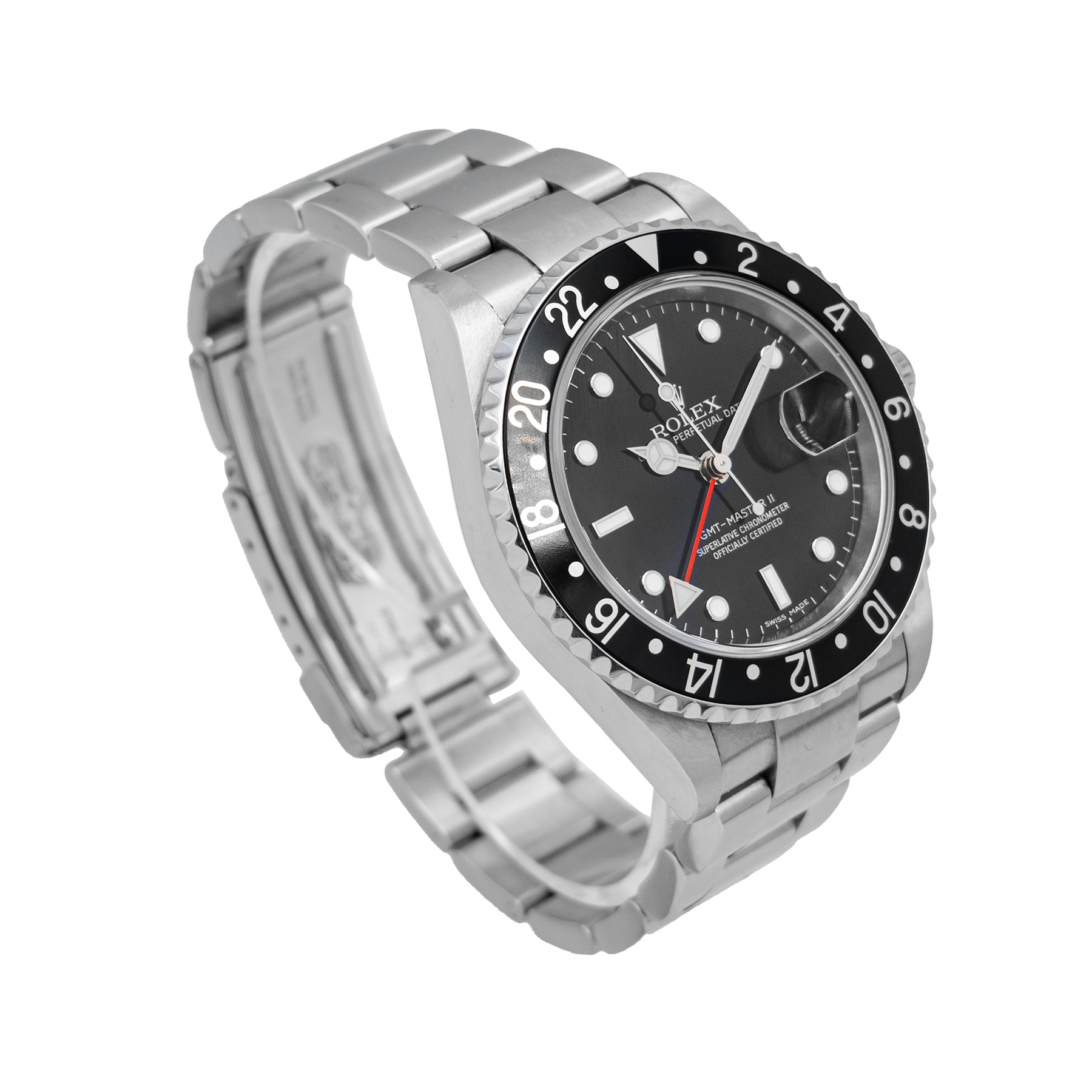 Rolex GMT Master II - 16710 rare stick error Dial - 3186 movement - 2008 Full Set