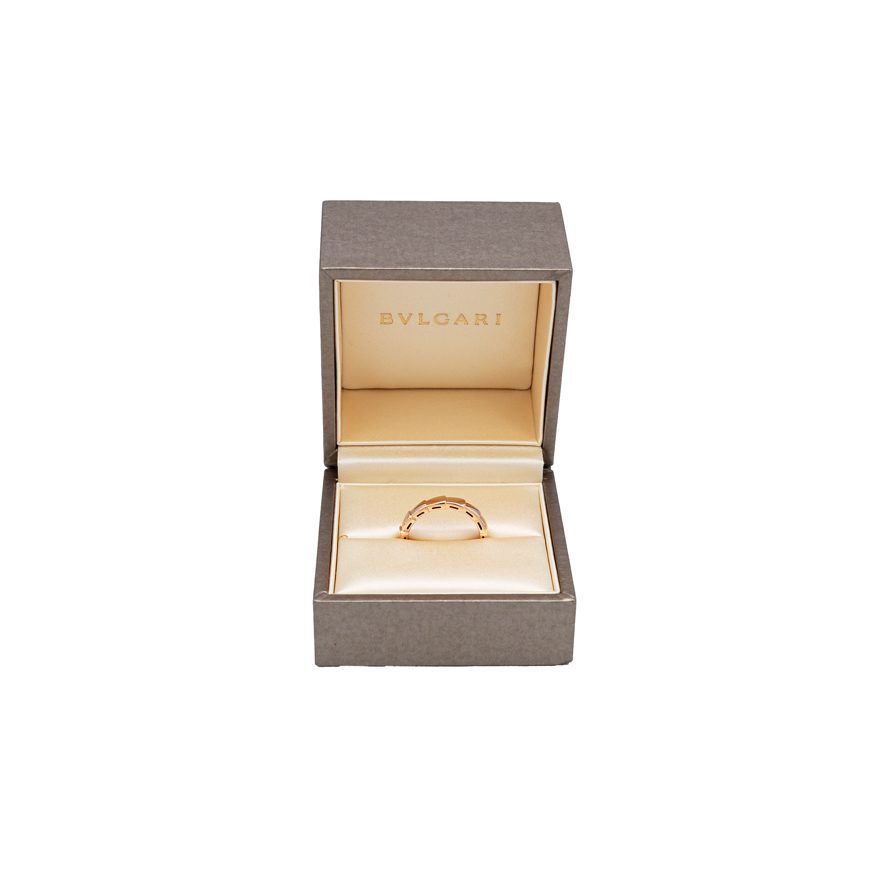 Bvlgari Serpenti Viper Ring 18K Rose Gold - Size 55