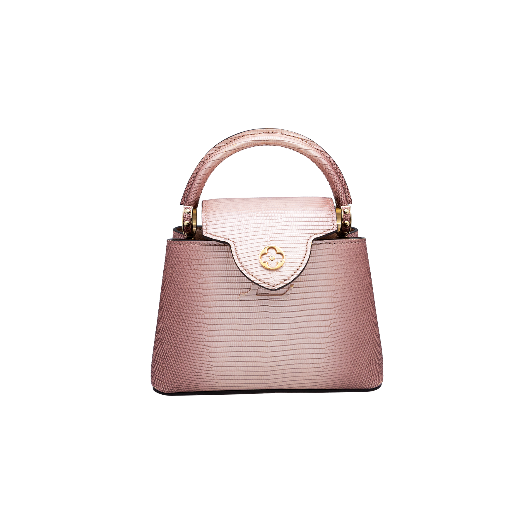Louis Vuitton Capucines Mini Sakura Pink Lizard Leather