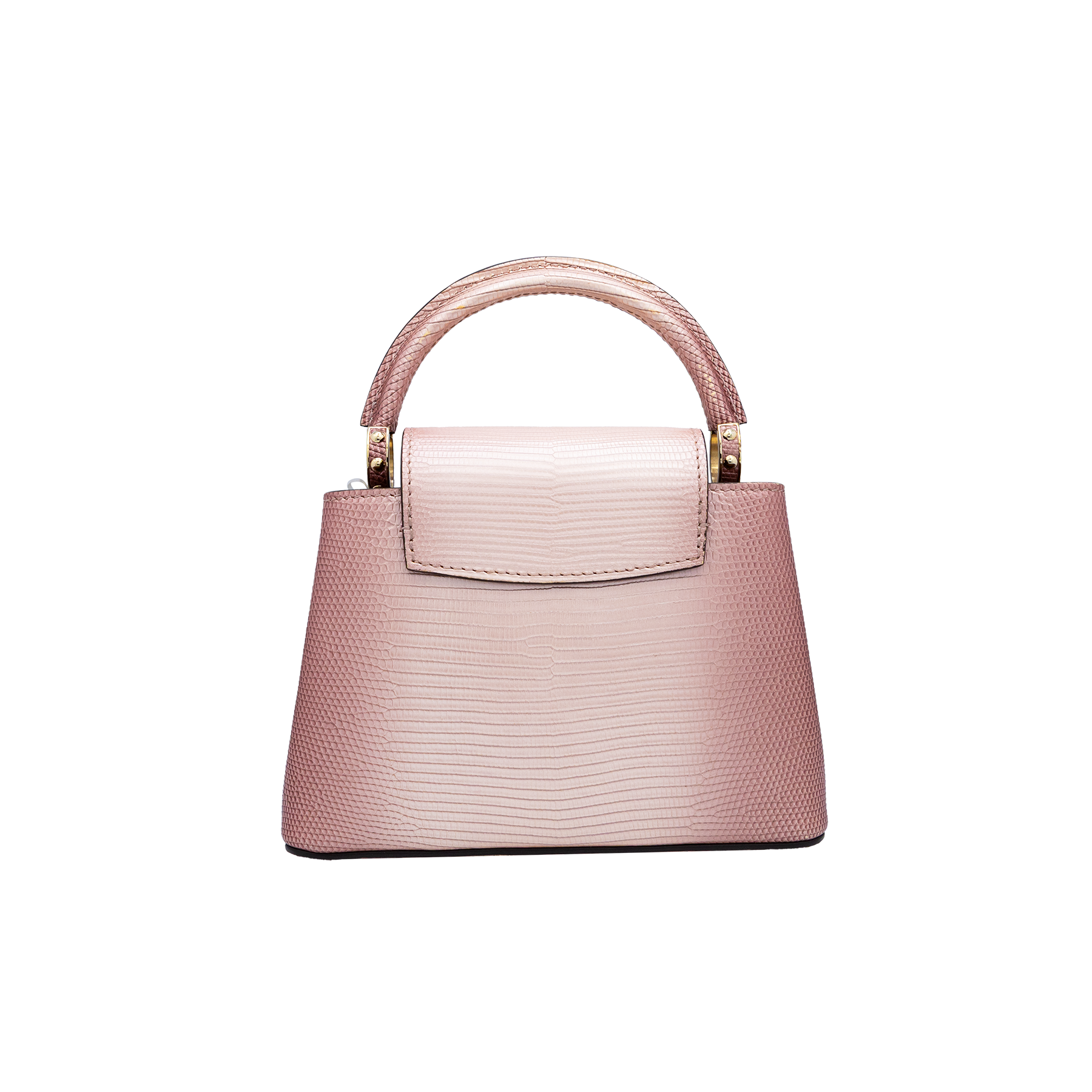 Louis Vuitton Capucines Mini Sakura Pink Lizard Leather