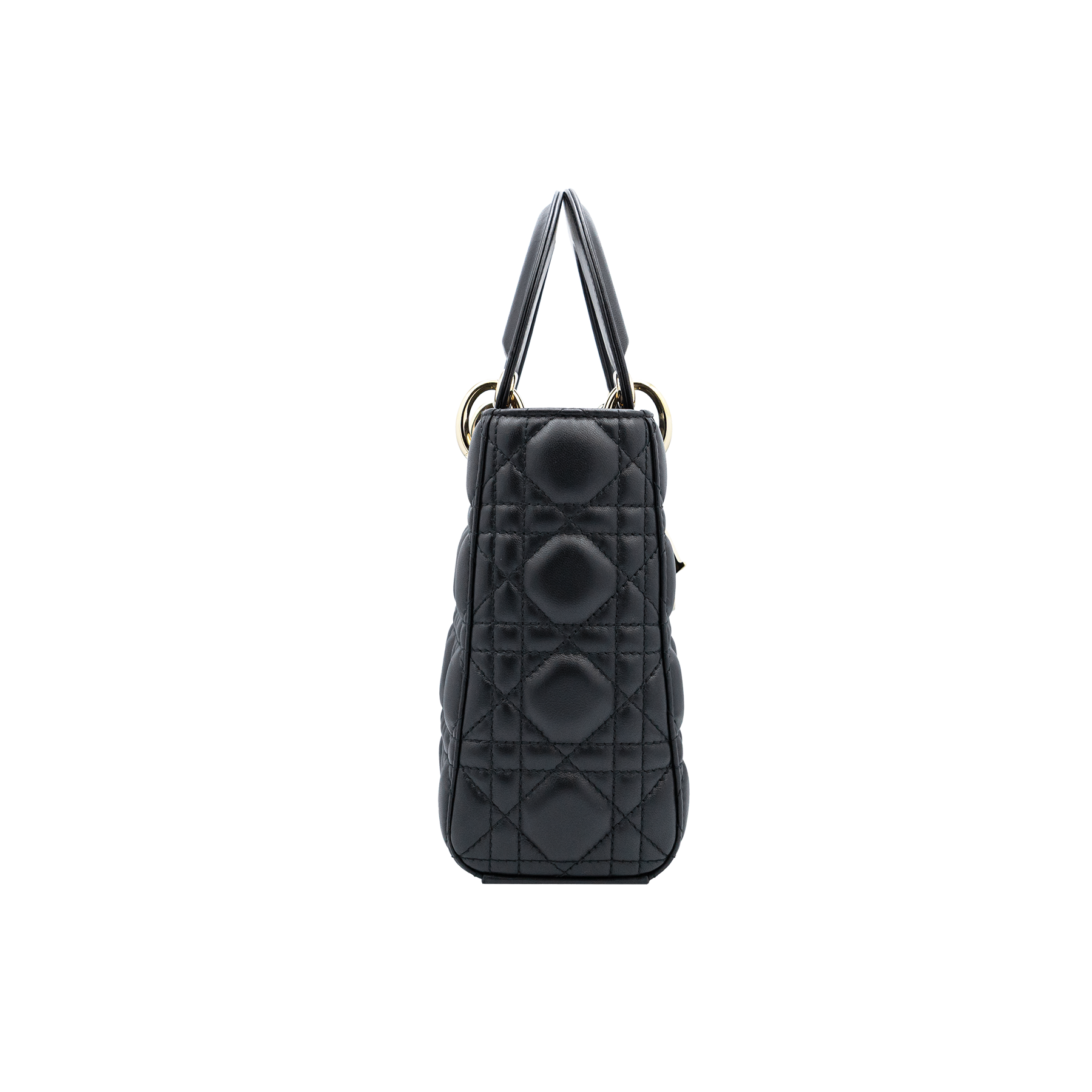 Christian Dior Small Lady Dior in Black Cannage Lambskin