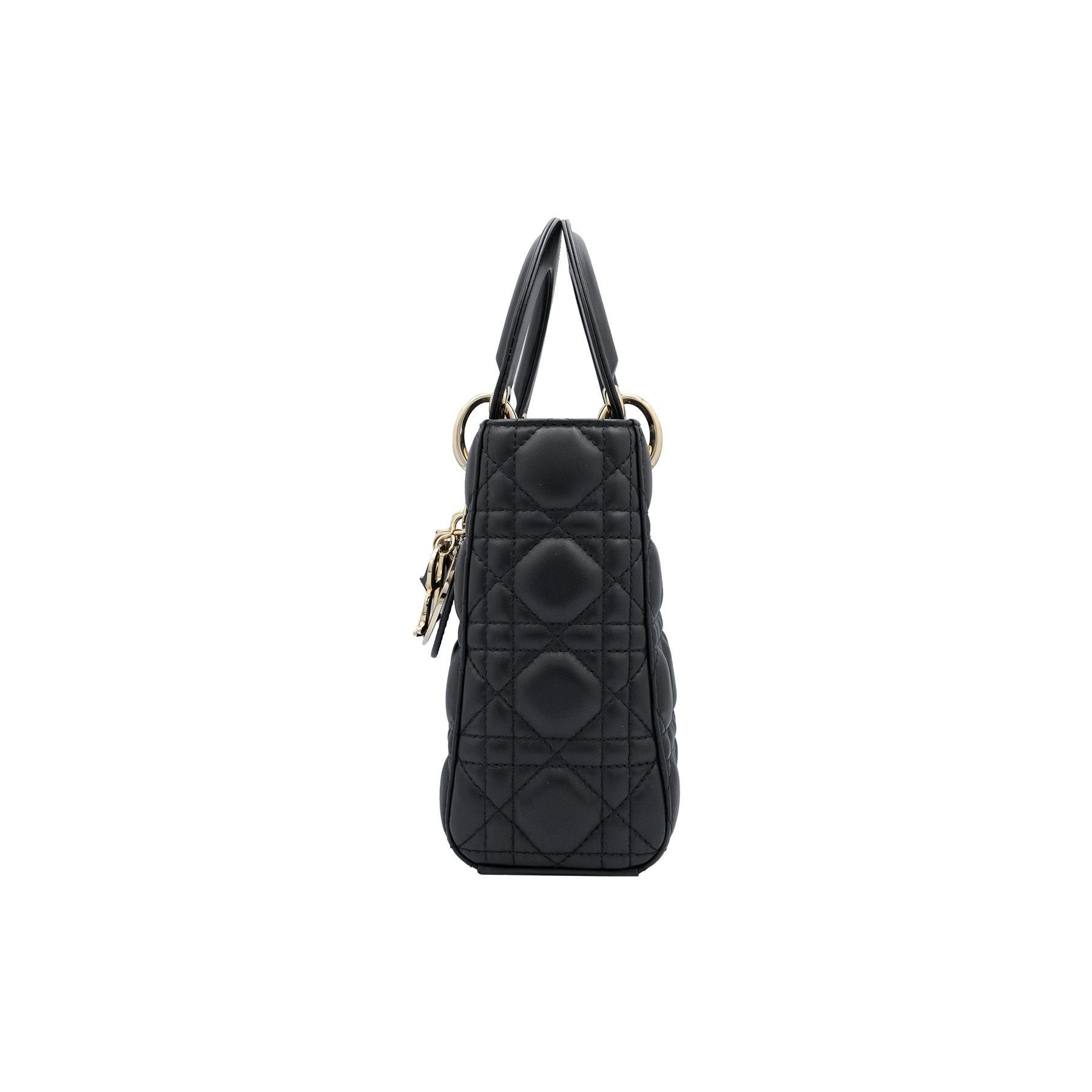 Christian Dior Small Lady Dior in Black Cannage Lambskin