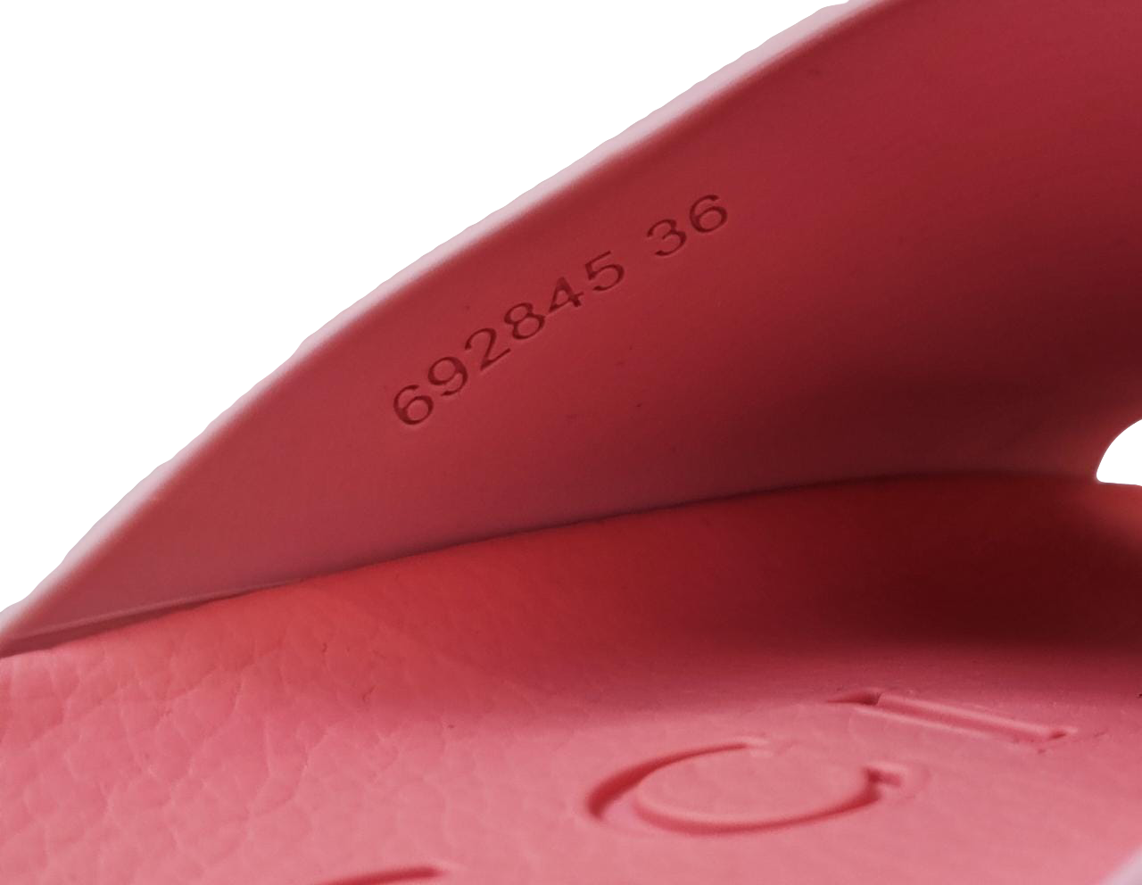 GUCCI PINK INTERLOCKING G SLIDE SANDALS 6928445 SIZE 36 My Store