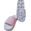 MIU MIU WHITE PINK LOGO SLIDES 36 My Store