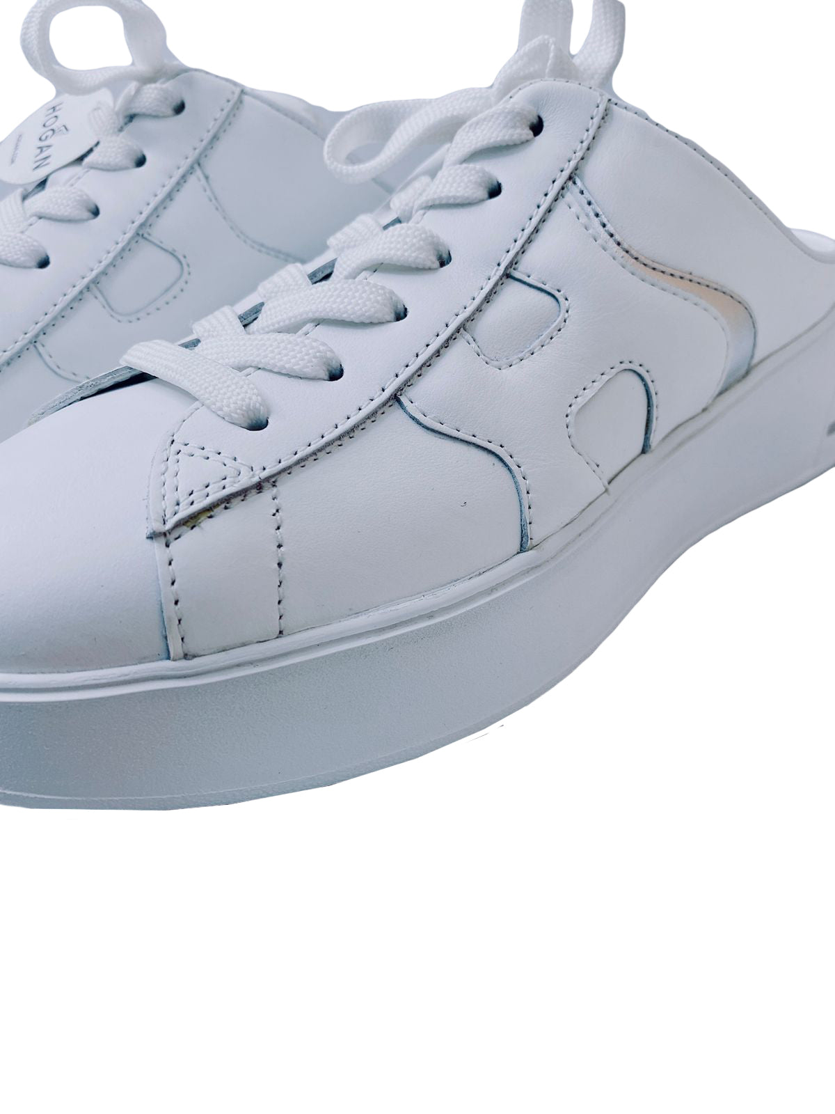 HOGAN WHITE PANELLED SLIP ON SNEAKERS 36.5 My Store