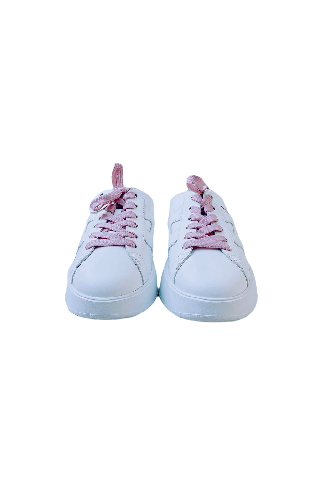 HOGAN WHITE PINK LACE PANELLED SLIP ON SNEAKERS 36.5 My Store