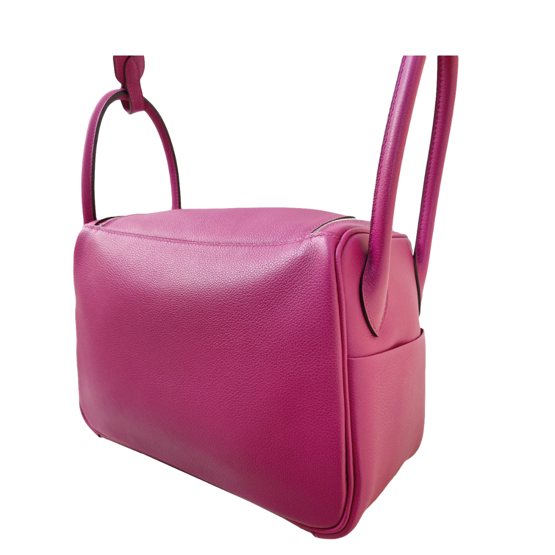 Hermes - ROSE POURPRE EVERCOLOR LINDY 26 BAG