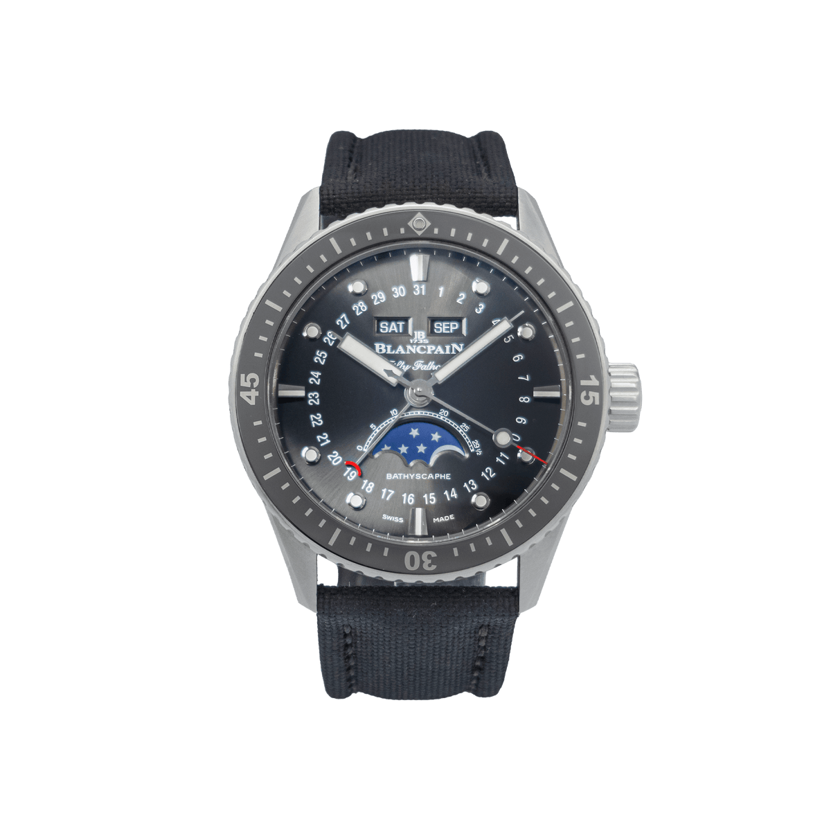 Blancpain 5054-1110-B52A 43mm Fifty Fathoms Bathyscaphe Quantième Complet Phases de Lune - 2022