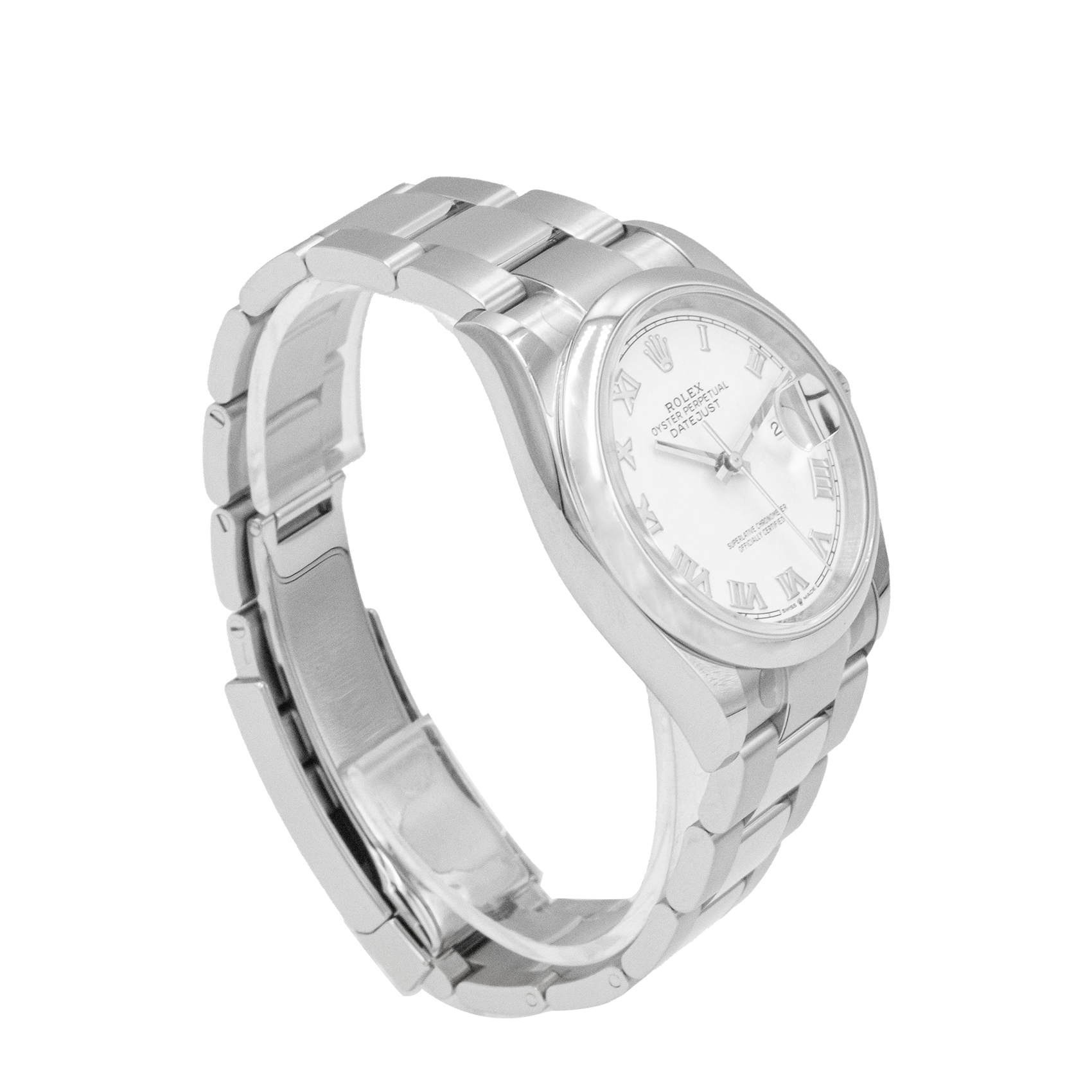 Rolex 126200 Datejust 36mm - White Roman Dial - 2024 - Unworn My Store