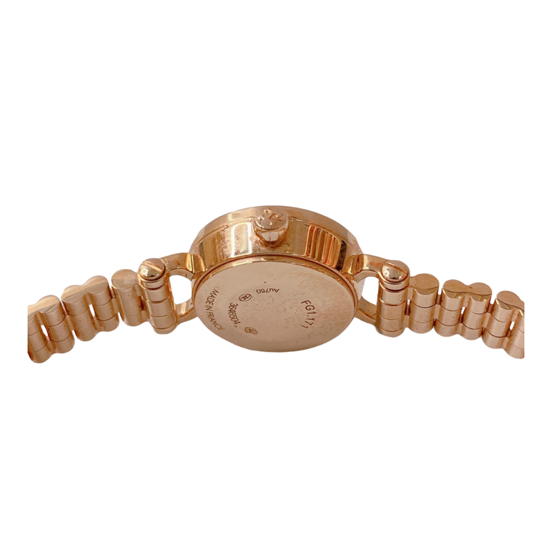 Hermes DIAMOND-SET ROSE GOLD FAUBOURG WATCH 15MM