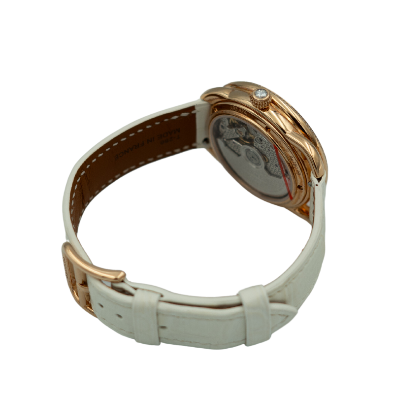 Hermes Arceau H Deco 34mm Diamond-Set Rose Gold
