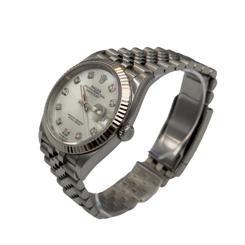 Rolex 126234 Datejust 36mm MOP Diamond Dial 2022 - Full Set