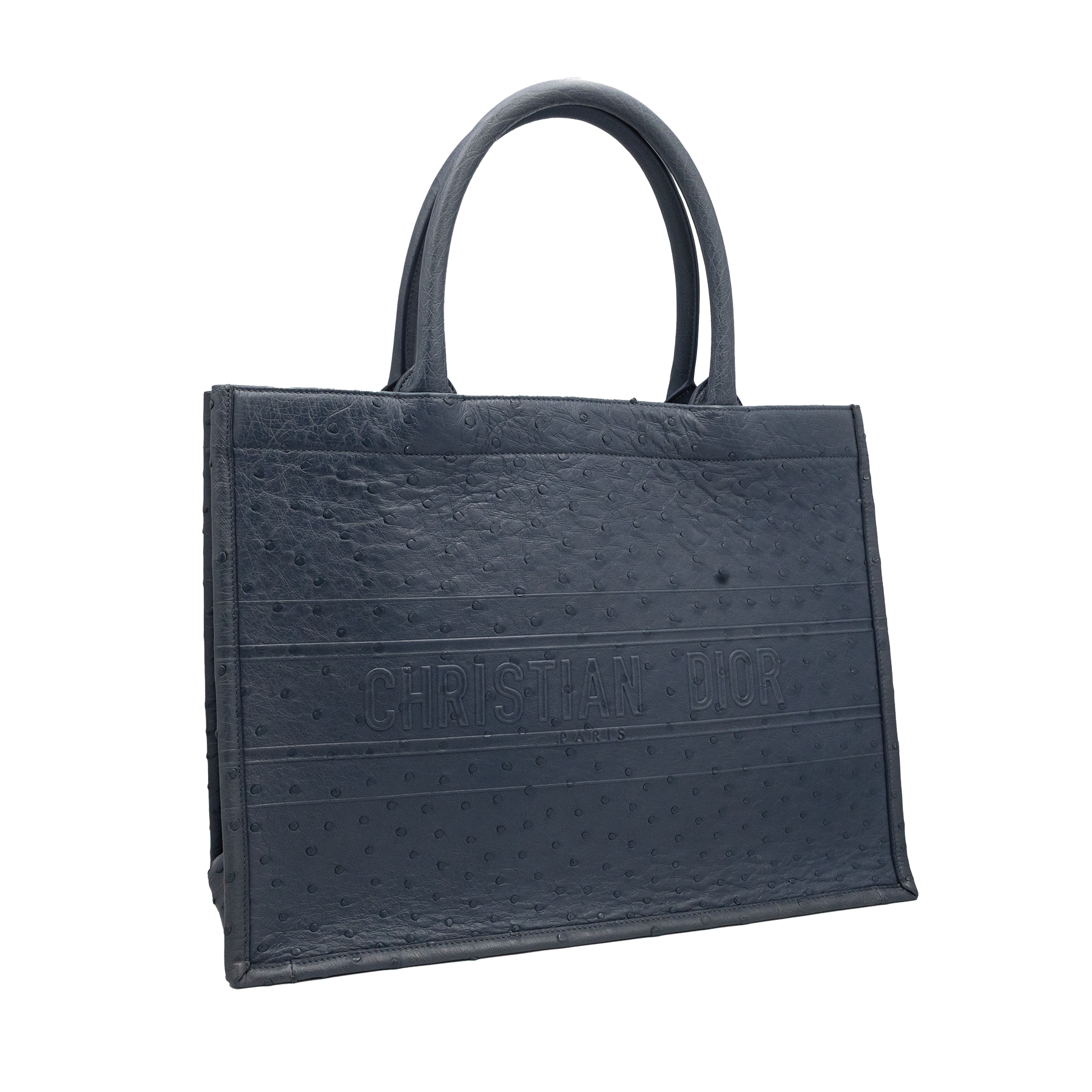 Dior Book Tote Bag Ostrich Leather My Store