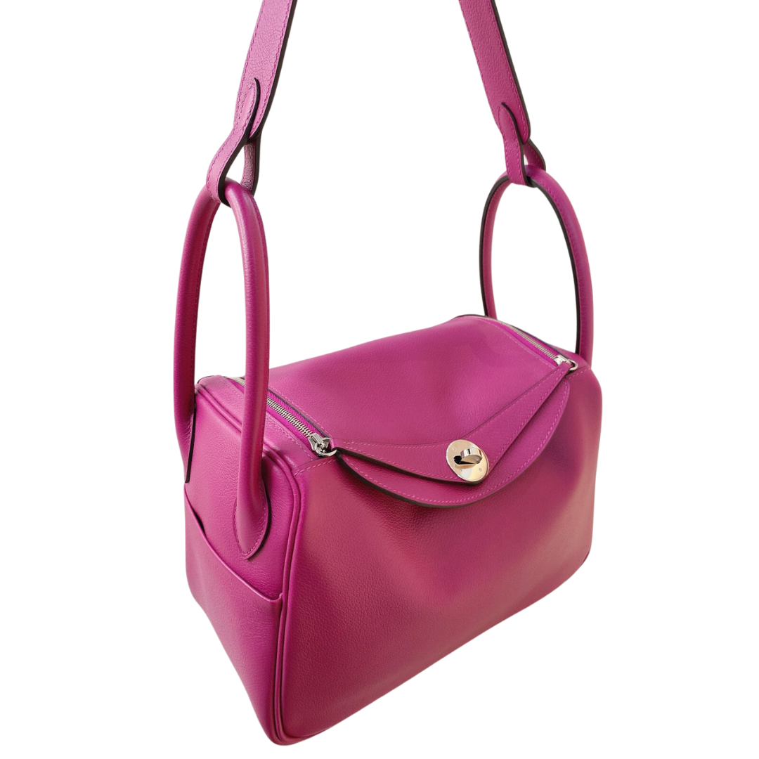 Hermes - ROSE POURPRE EVERCOLOR LINDY 26 BAG
