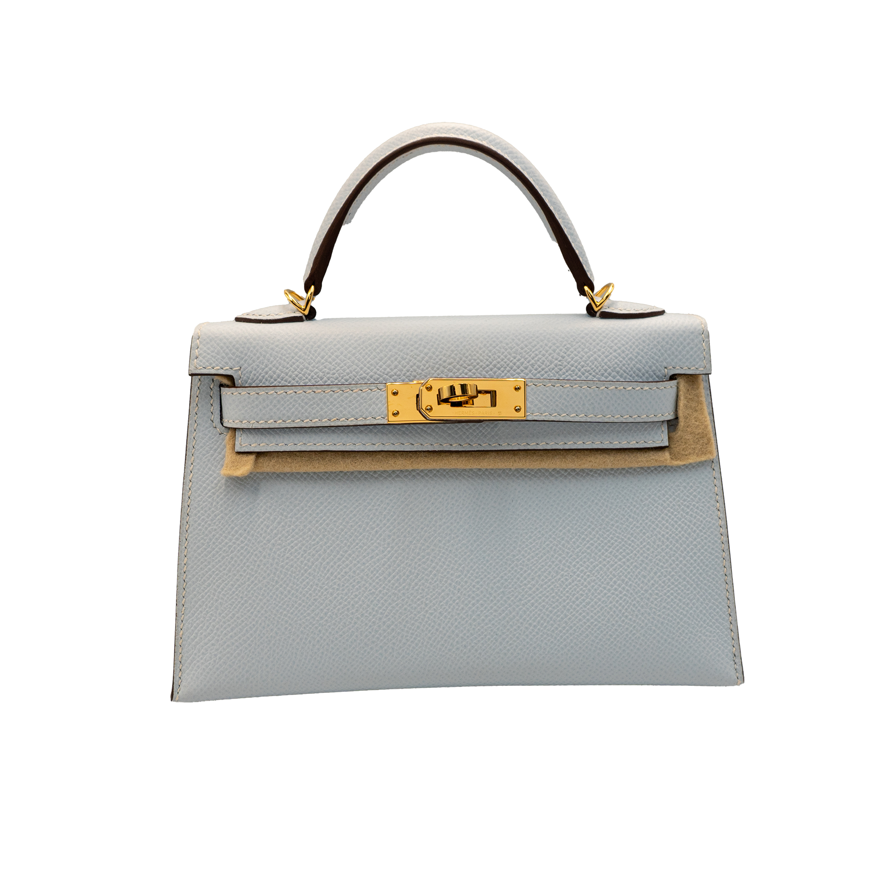 Hermes Bleu Brume Epsom Mini Kelly 20 II
