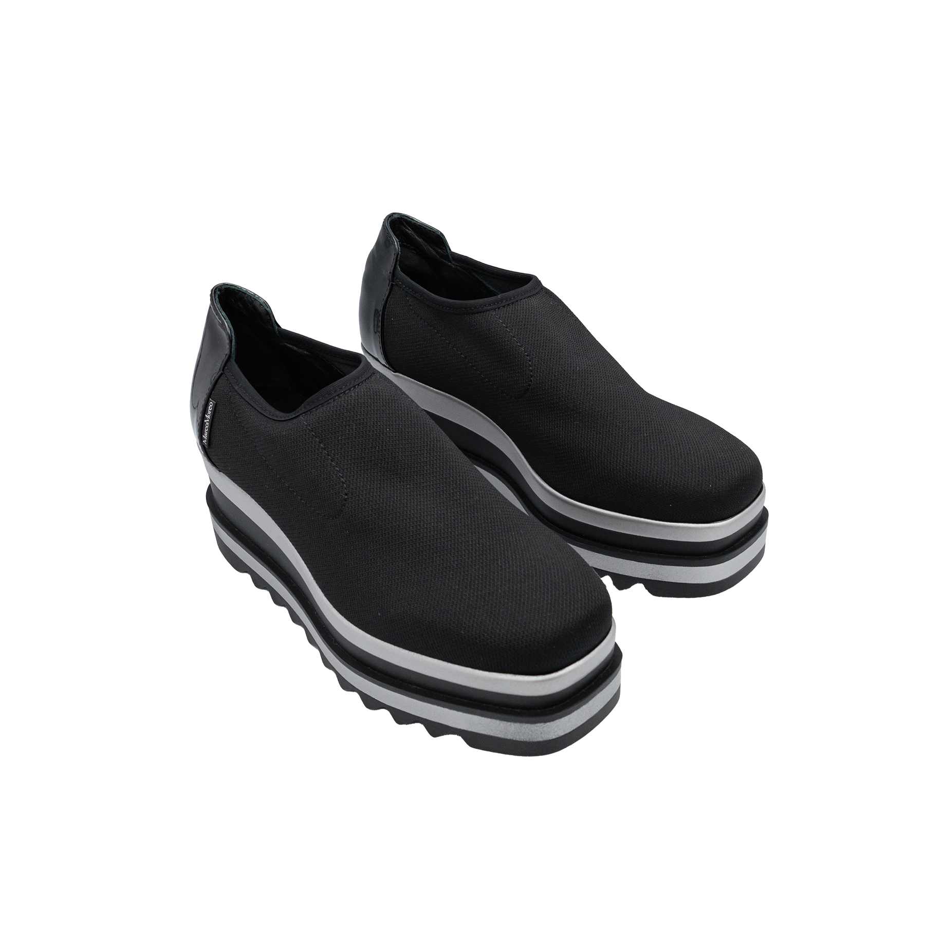 Marco Moreo - G470 Slip-On Wedge Shoe Black & Glitter 