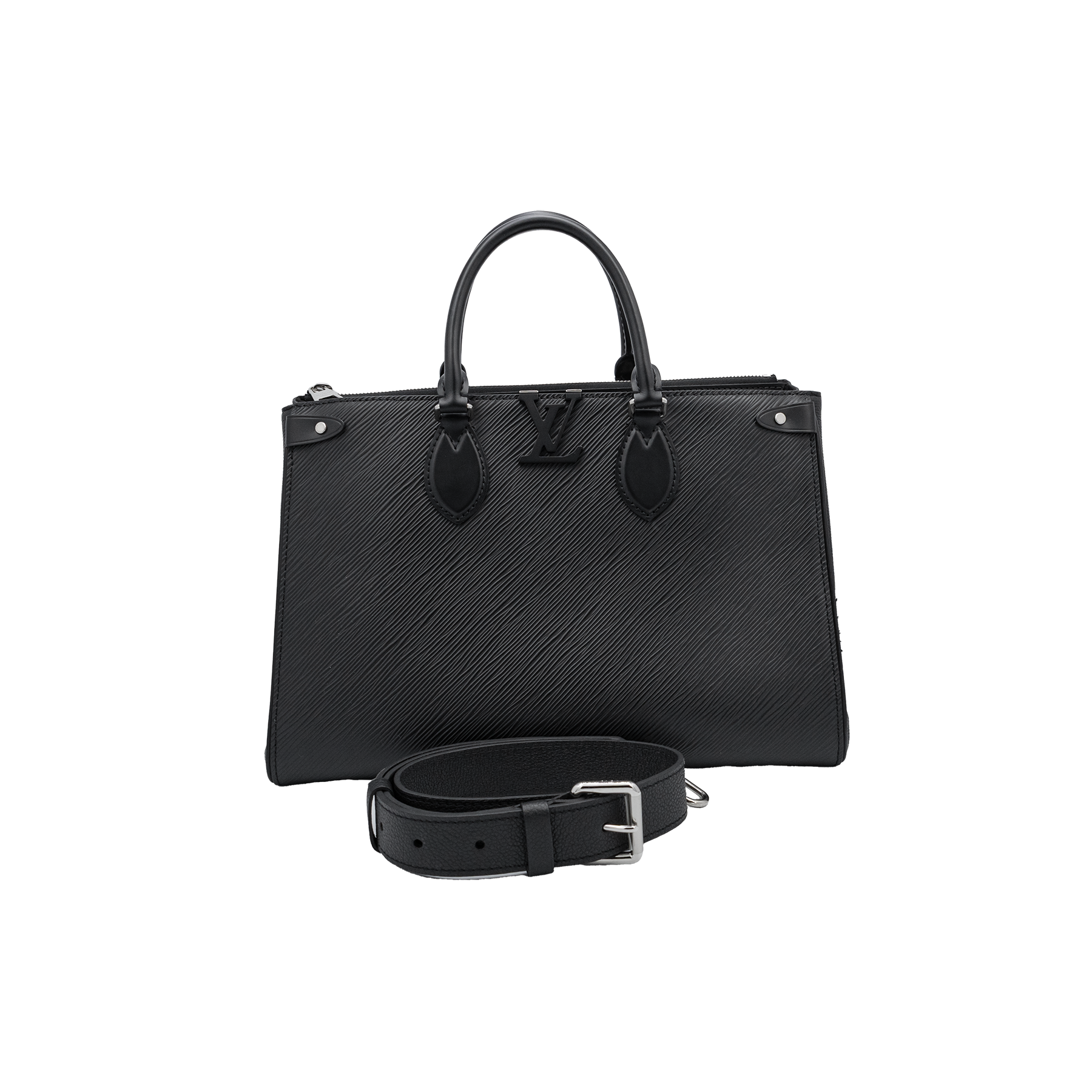Louis Vuitton Noir Grenelle Tote MM Bag 