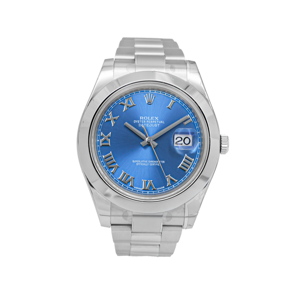 Rolex Datejust 41mm 116300-0029 Blue Roman Dial - 2016 