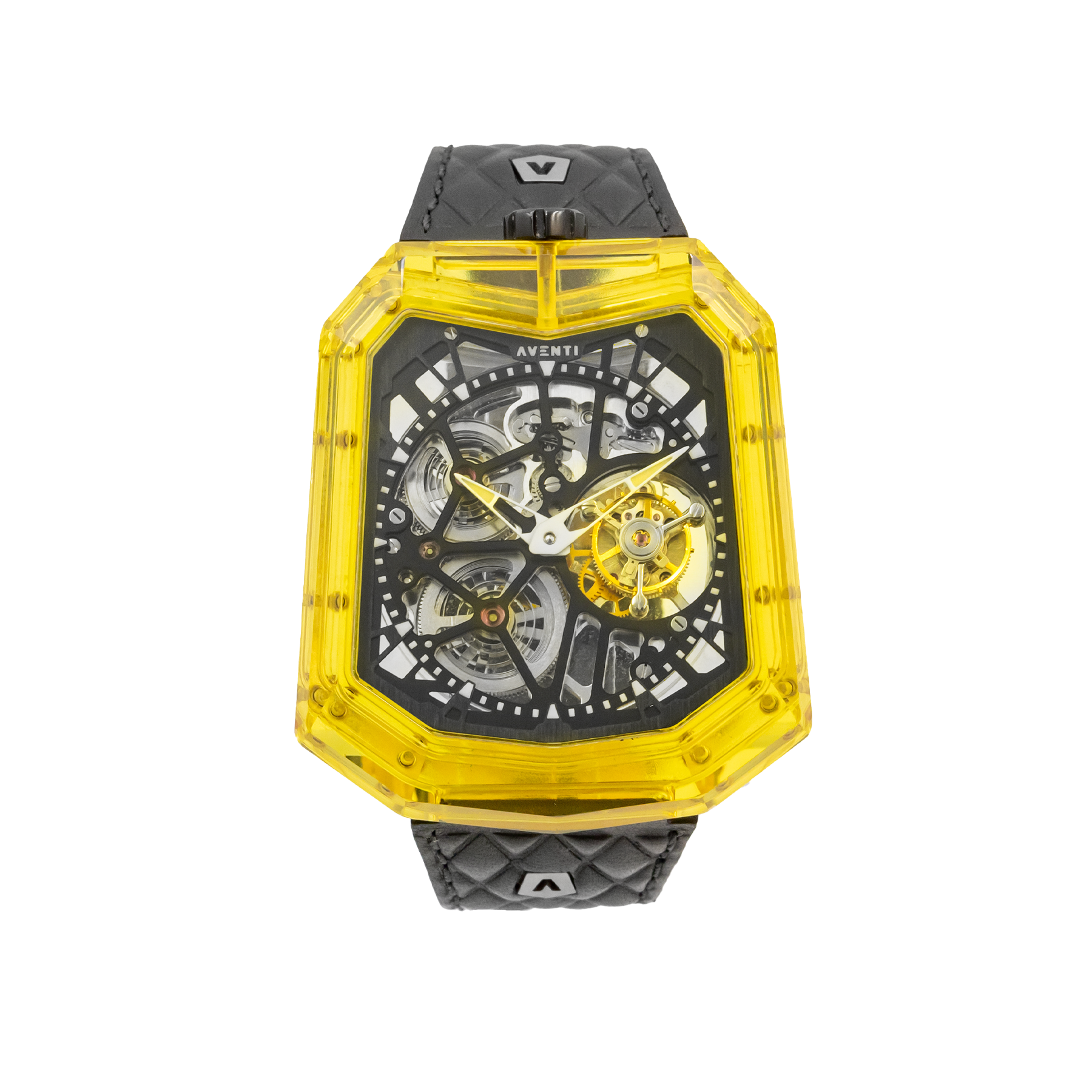 Aventi A11-P Yellow Sapphire Crystal Tourbillon 1 of 3 - Full Set