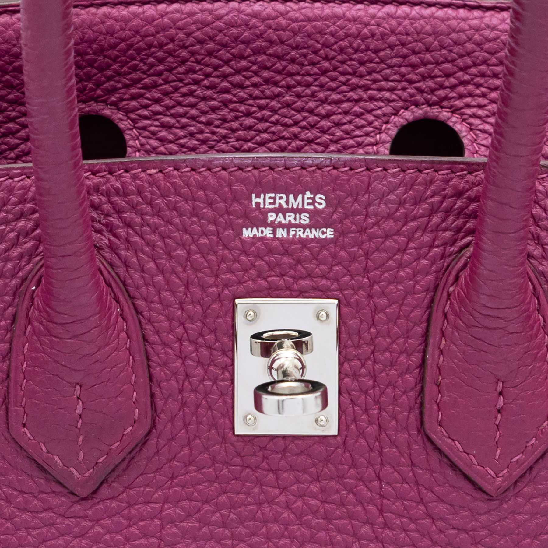 Hermes Birkin 30 Togo Leather Rose Pourpre / Raspberry Pink 