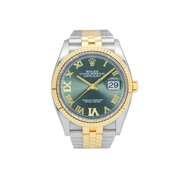 Rolex 126233 36mm Datejust Olive Green Dial - 2025 
