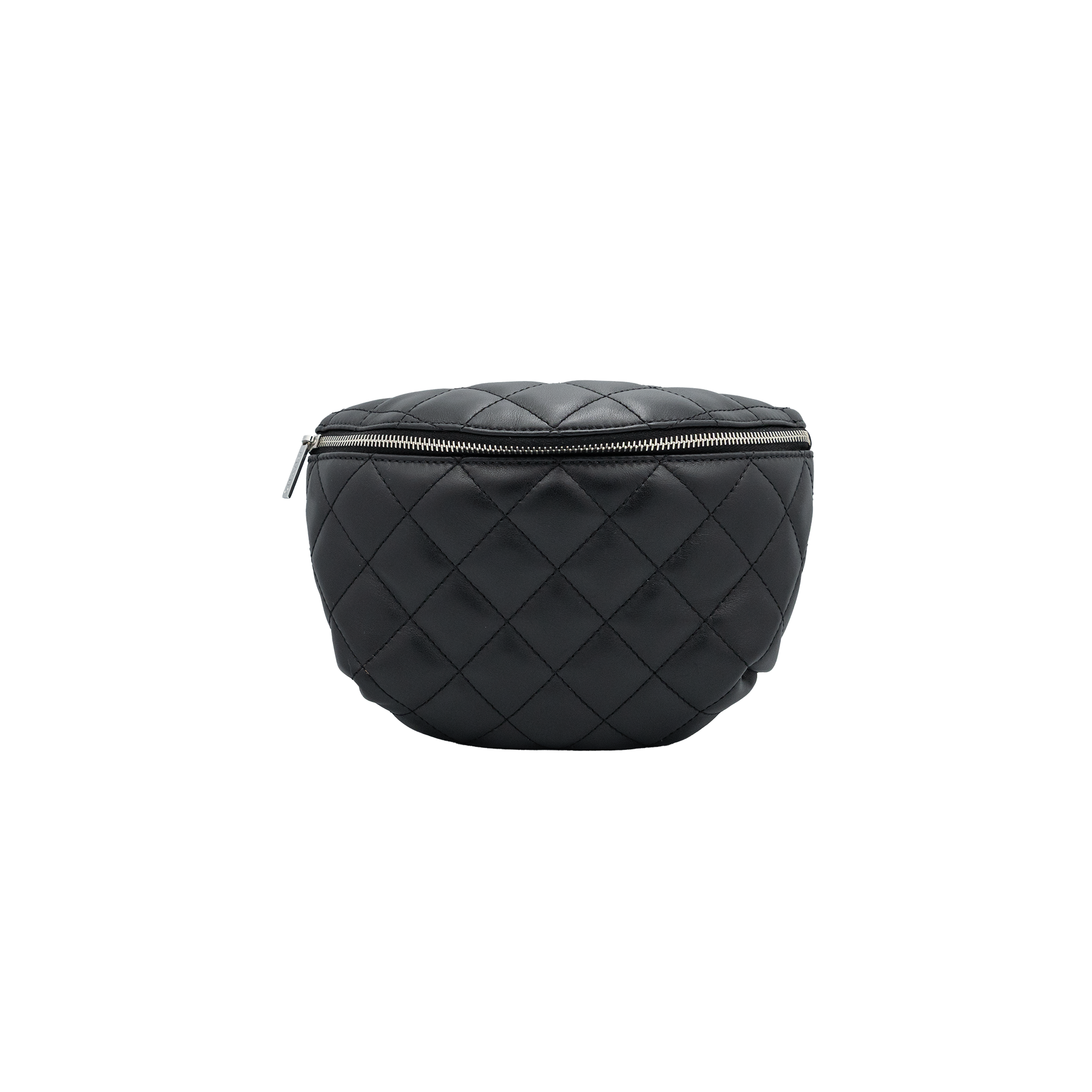 Chanel Uniform Black Quilted Belt Bag 