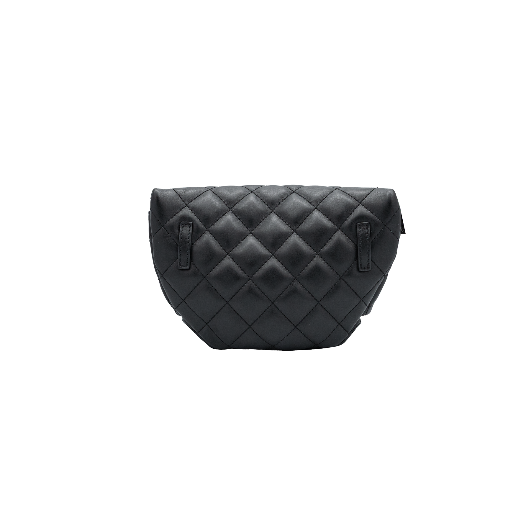 Chanel Uniform Black Quilted Belt Bag 