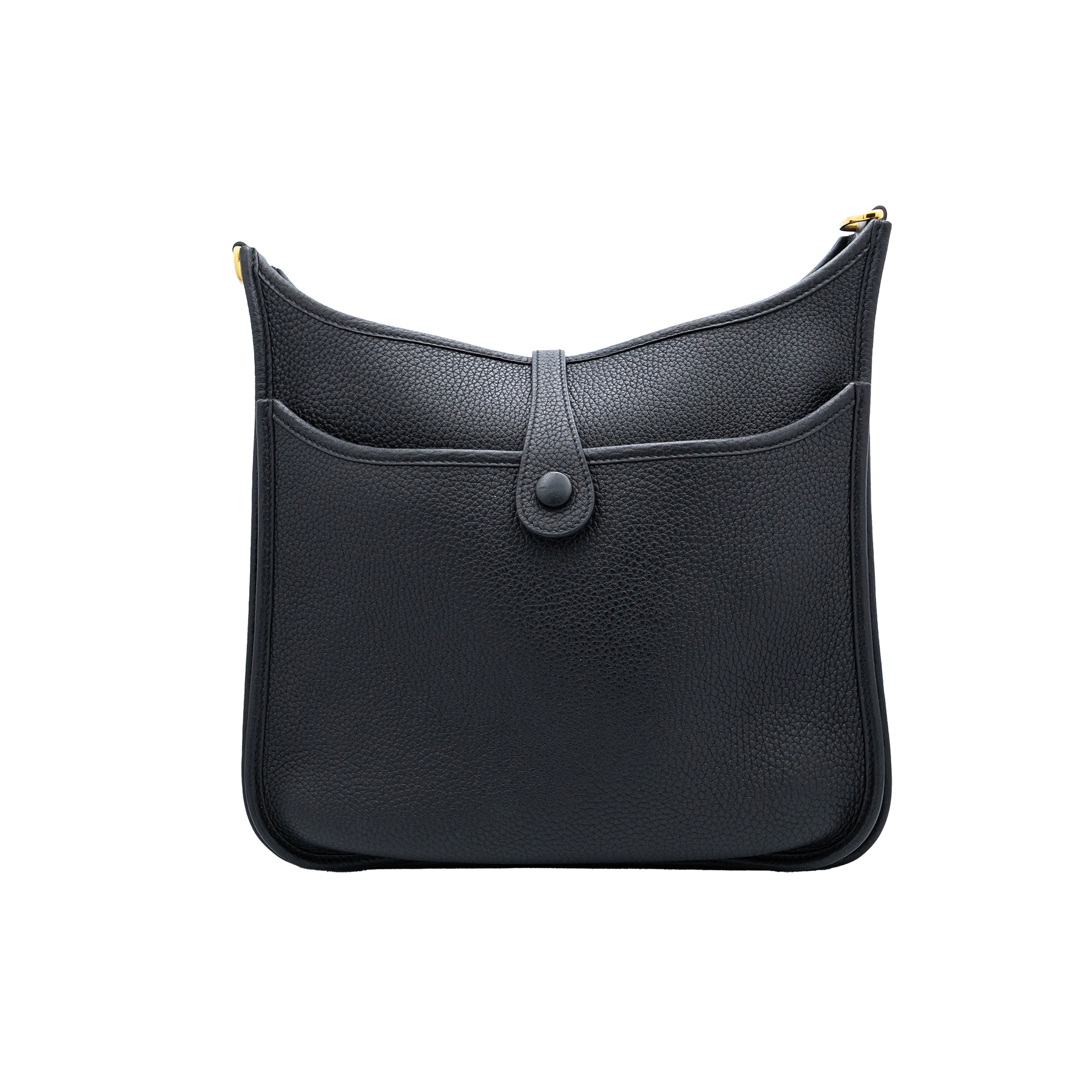 Hermès Evelyne III PM in Black Clemence leather 