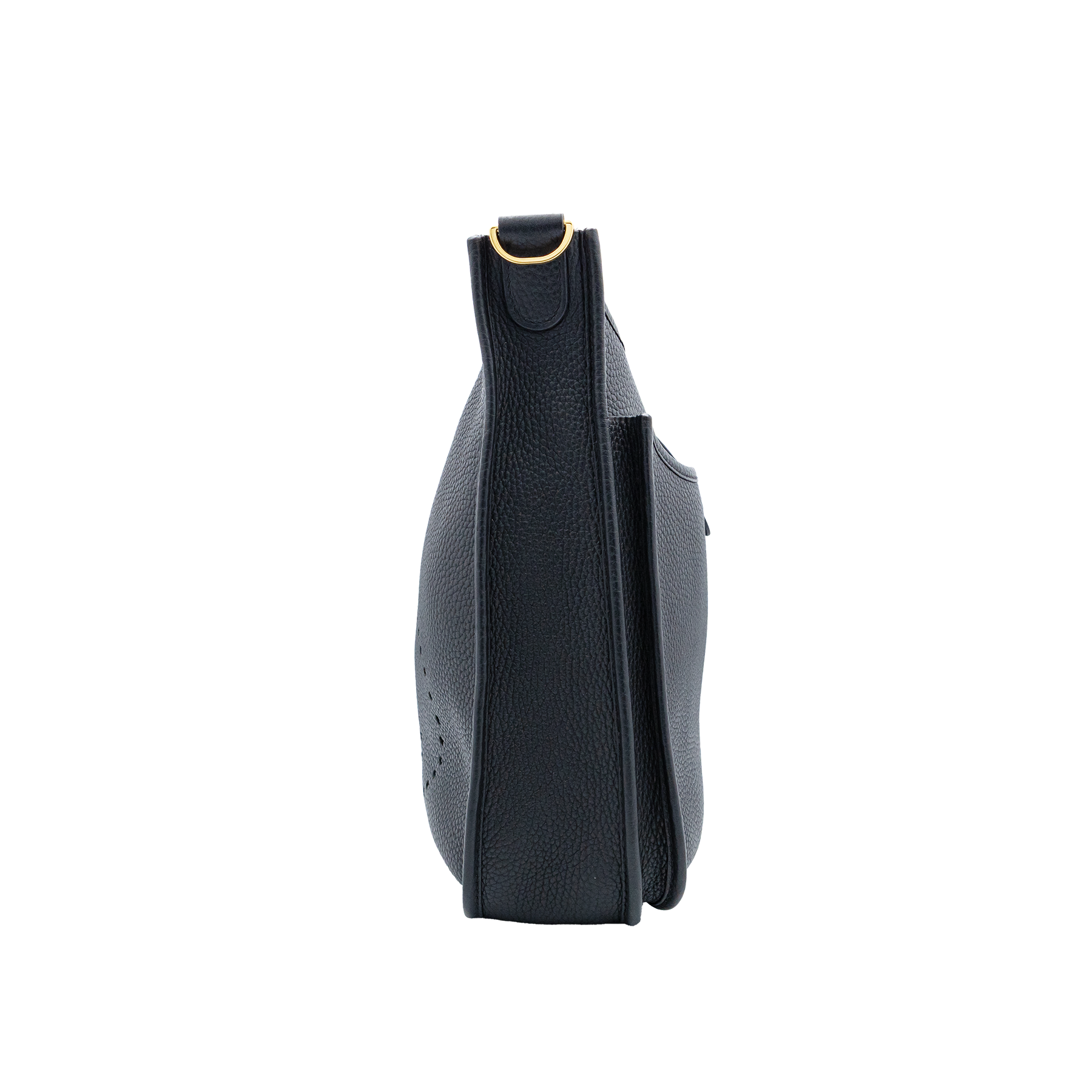 Hermès Evelyne III PM in Black Clemence leather 