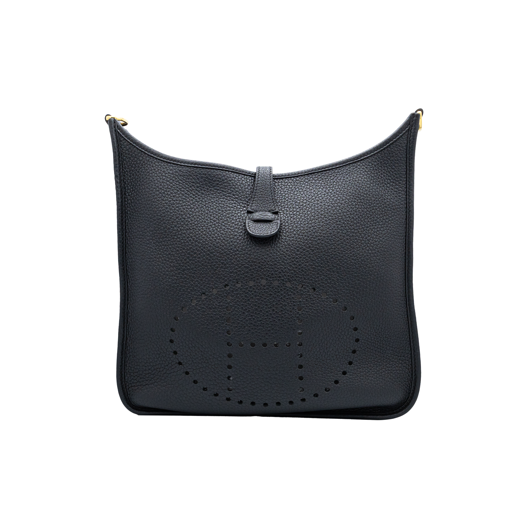 Hermès Evelyne III PM in Black Clemence leather 