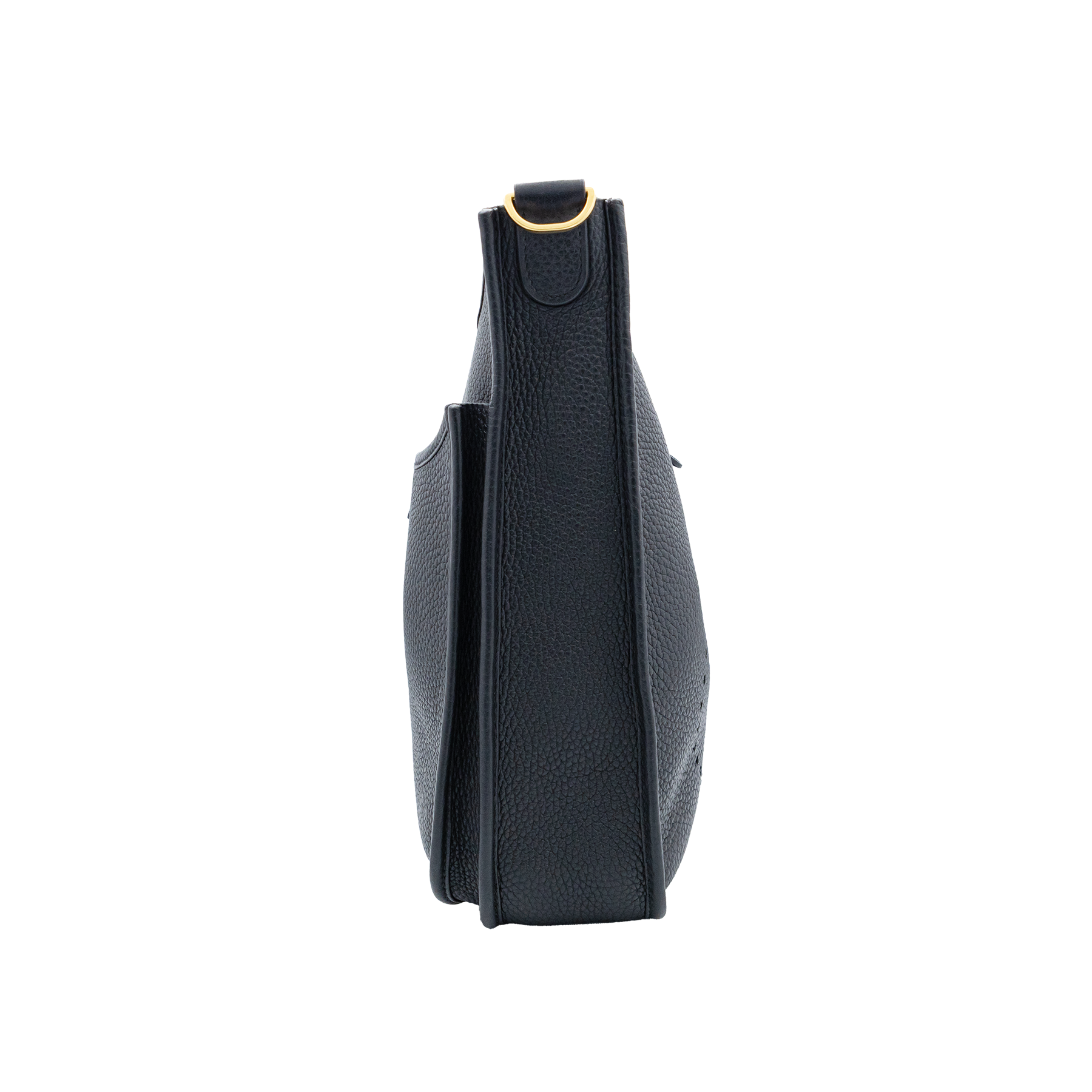 Hermès Evelyne III PM in Black Clemence leather 