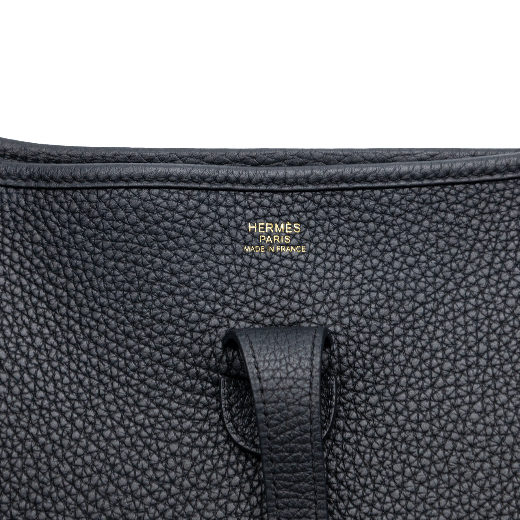 Hermès Evelyne III PM in Black Clemence leather 