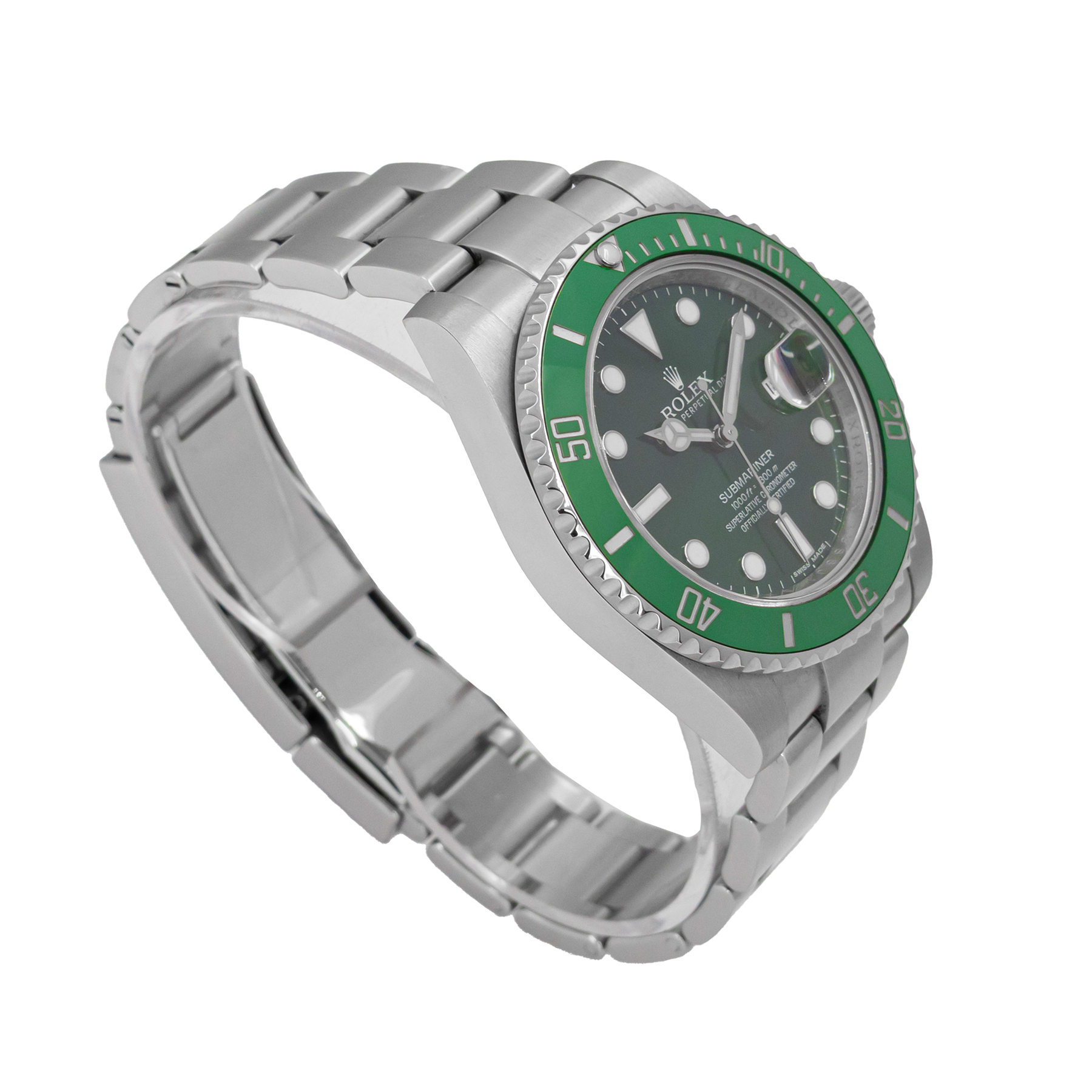 Rolex Submariner 'Hulk' 116610LV - 2014 Full Set