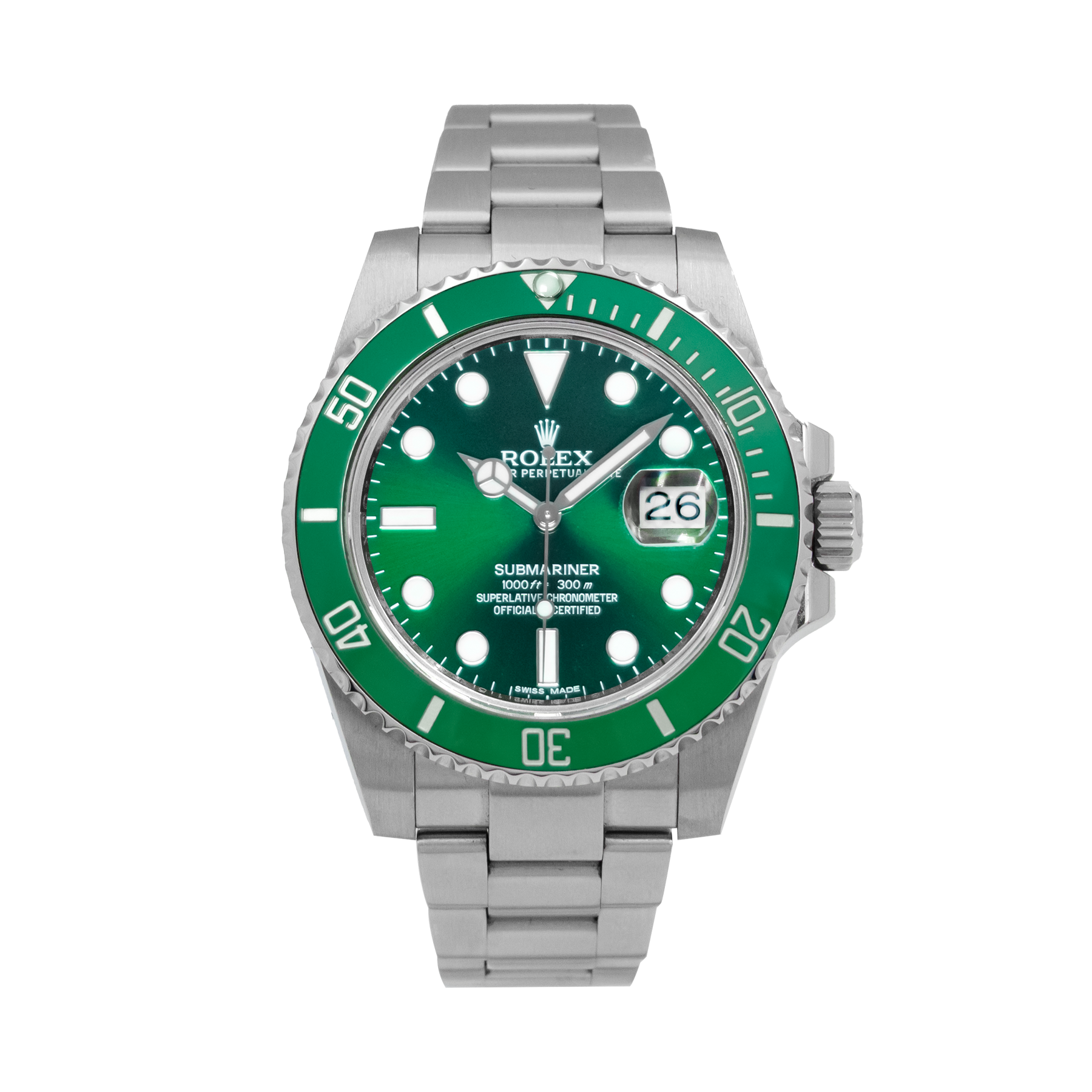 Rolex Submariner 116610LV 'Hulk' - 2015 Full Set